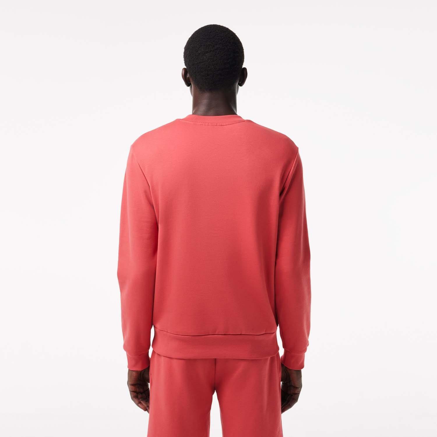 Red - Lacoste - Fleece Crewneck Sweatshirt - 2
