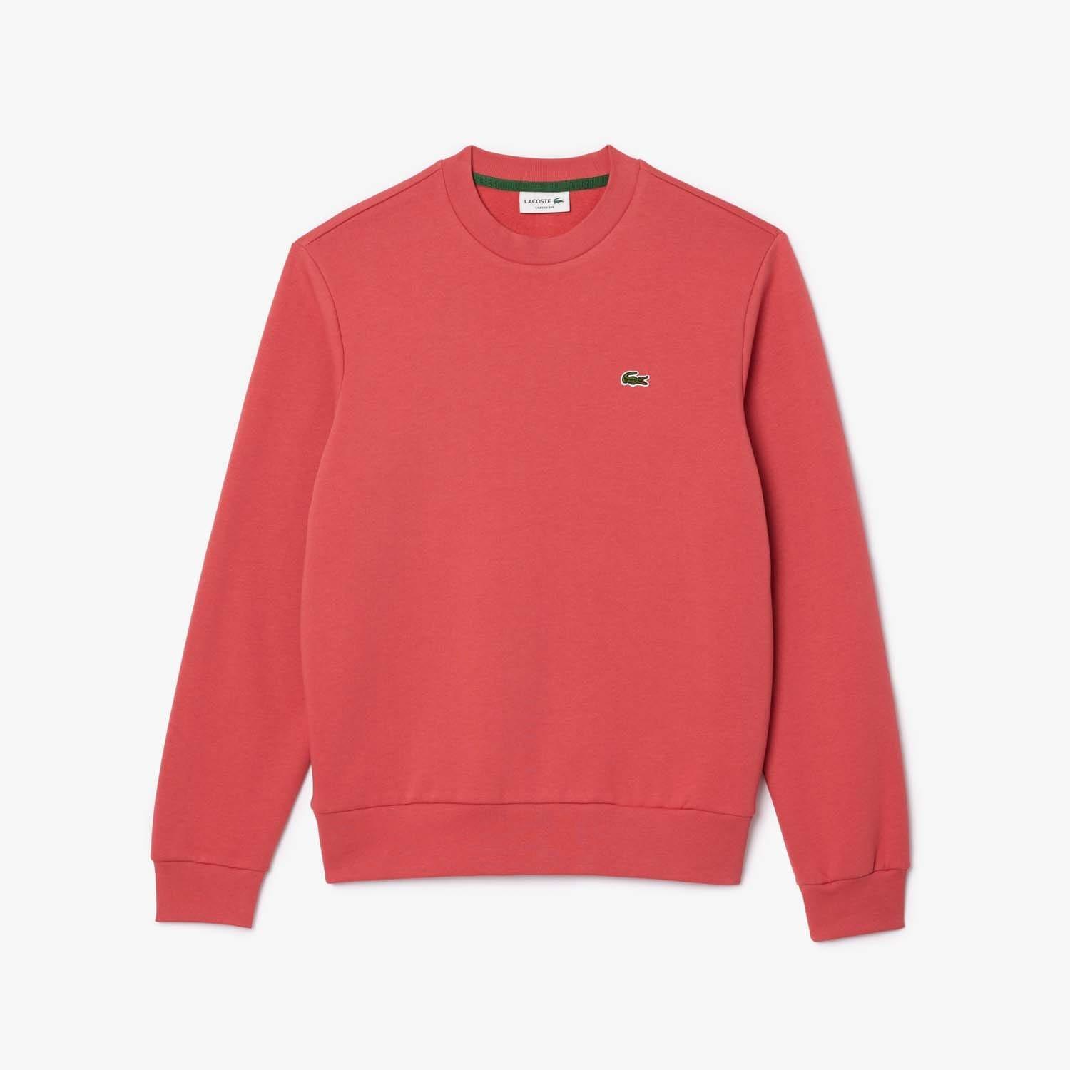 Red - Lacoste - Fleece Crewneck Sweatshirt - 3