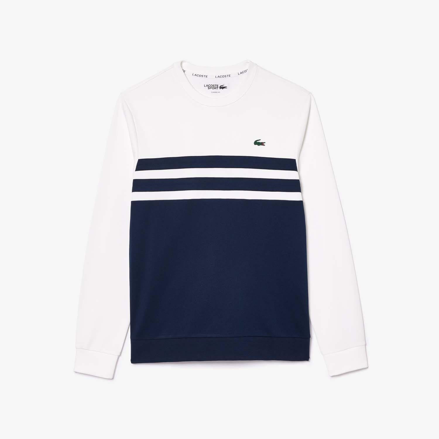 White Navy - Lacoste - Stretch Tennis Sweatshirt - 4