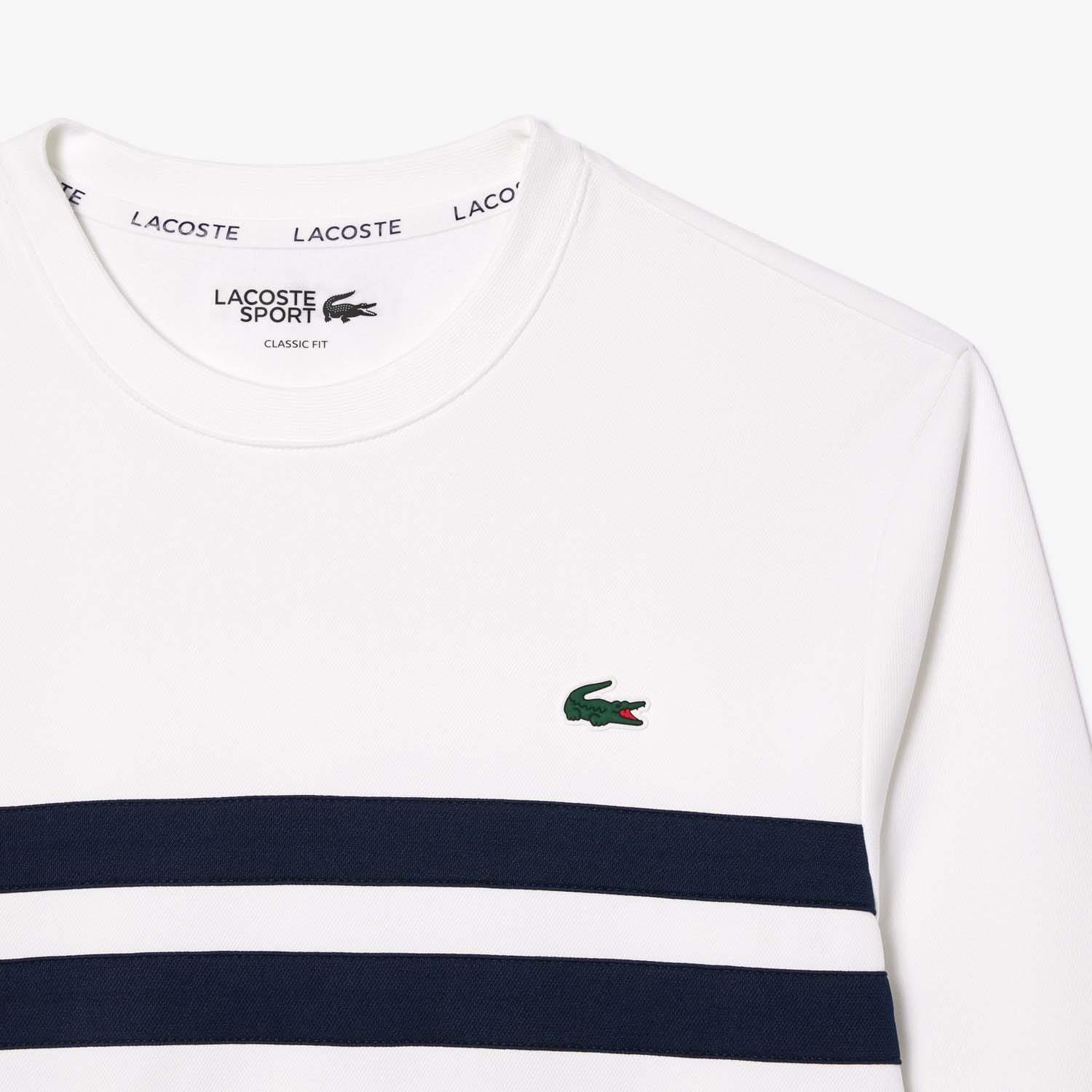 White Navy - Lacoste - Stretch Tennis Sweatshirt - 6