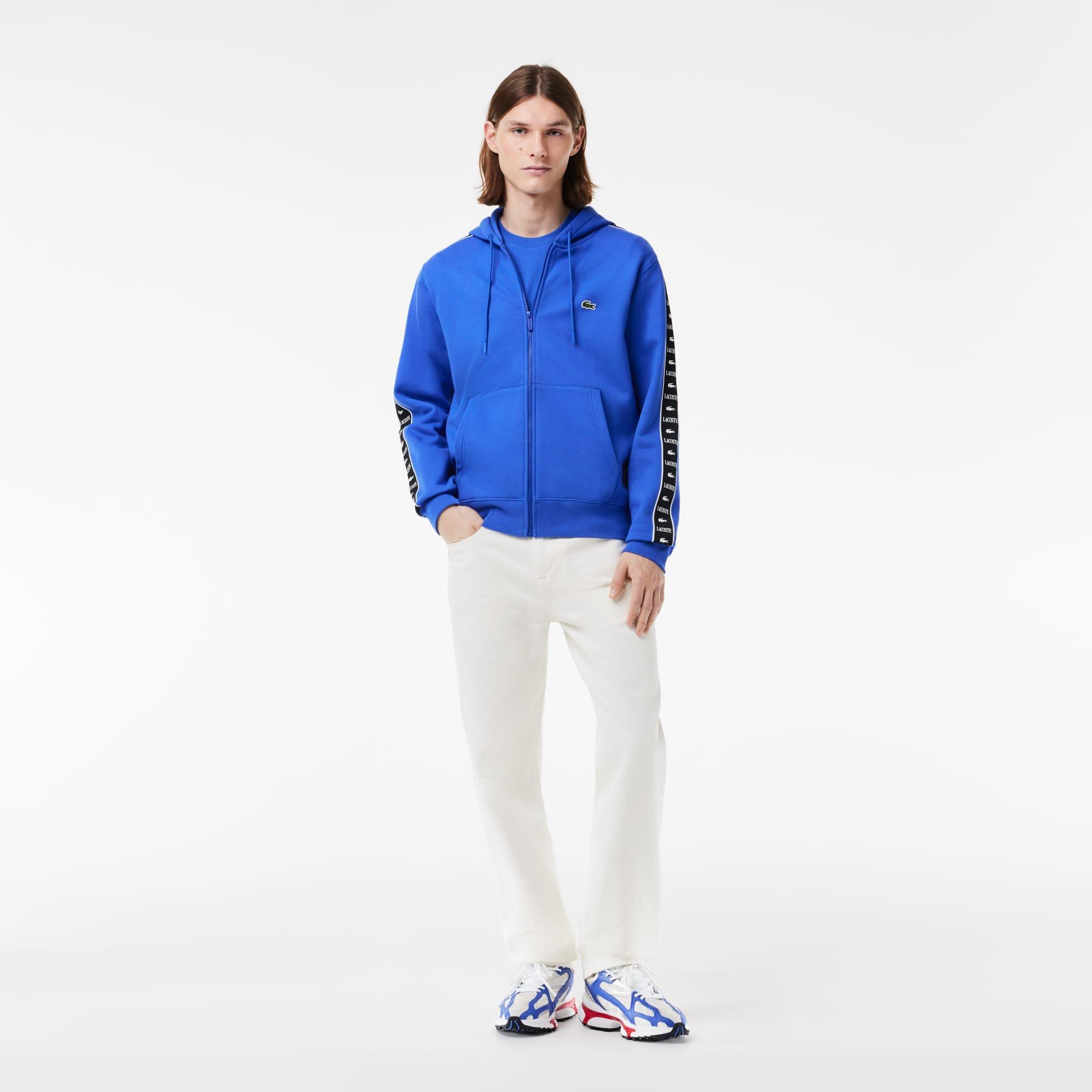 Blue - Lacoste - Zipped Jogger Hoodie - 8