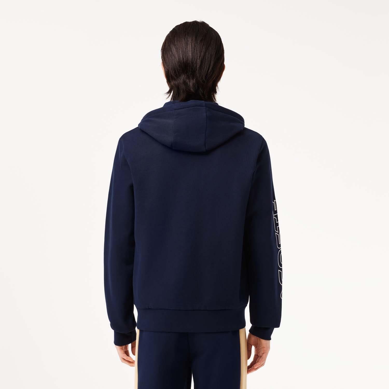 Navy - Lacoste - Zip-Up Colourblock Hoodie - 2
