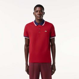 Lacoste Regular Fit Contrast Collar Polo Shirt