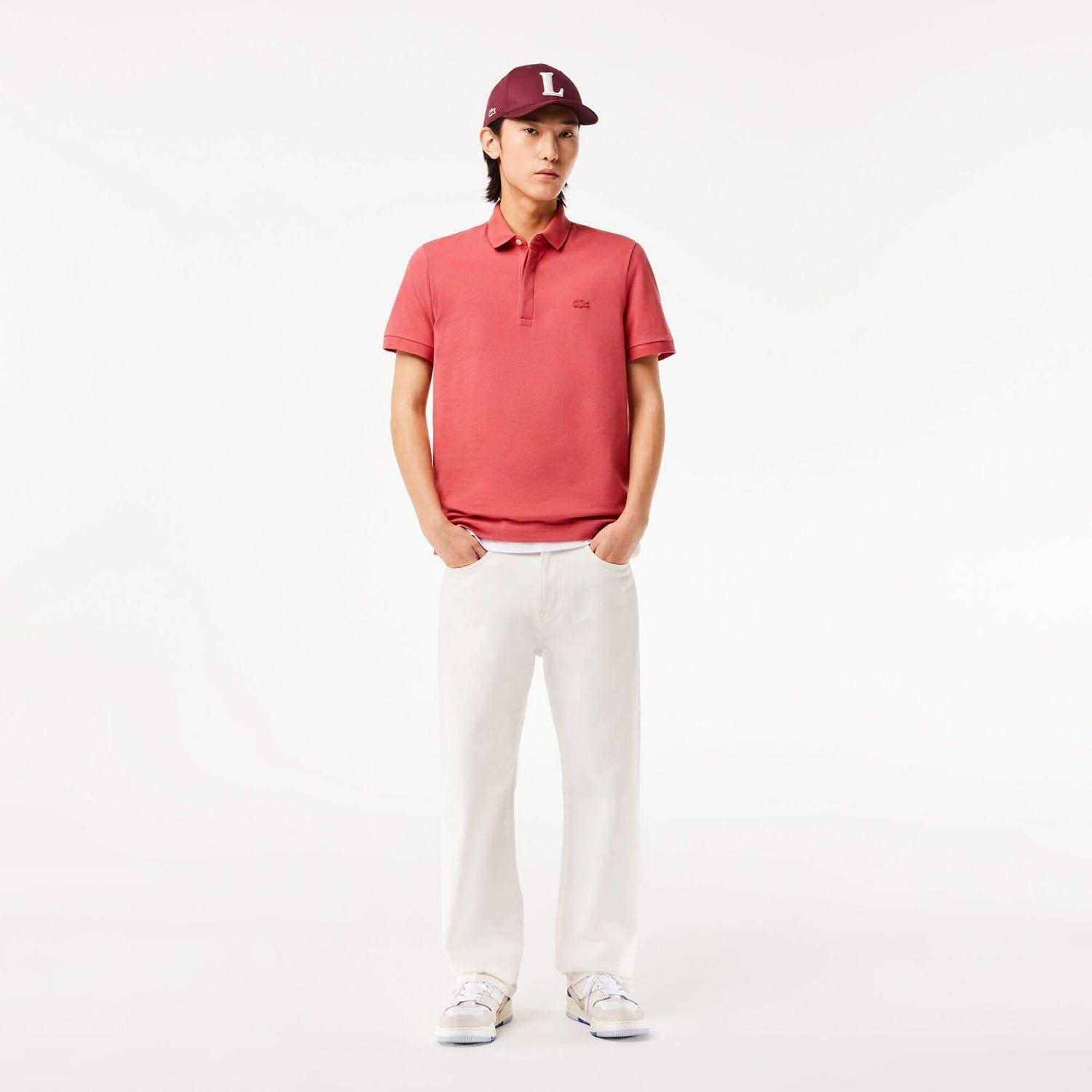 Red - Lacoste - Regular-Fit Paris Stretch Piqu¿ Polo Shirt - 3