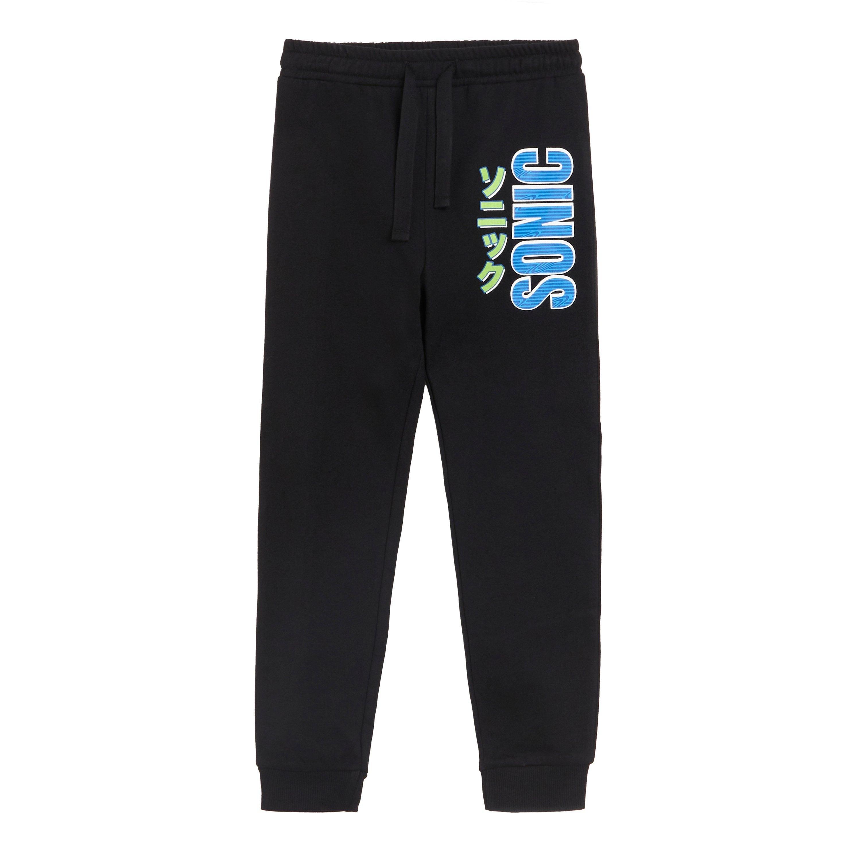 Sónico - Character - Sonic The Hedgehog Sweatshirt and Jogger Set Black - 5