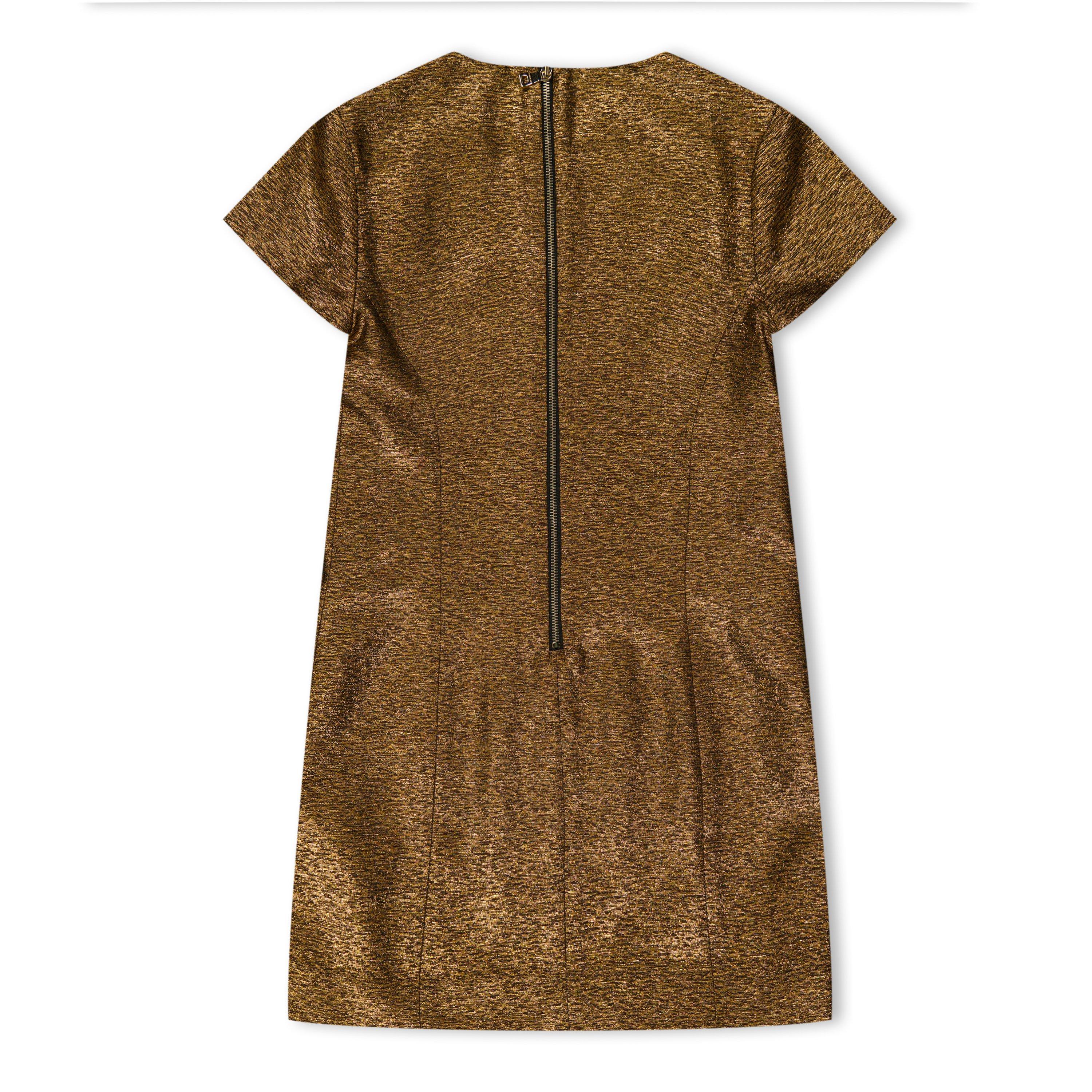 Oro scuro - Balmain - Kids' Woven Lurex Mini Dress - 2