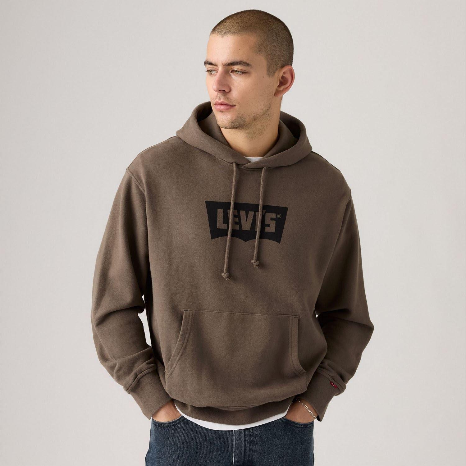 Brown - Levis - Premium Batwing Hoody - 1
