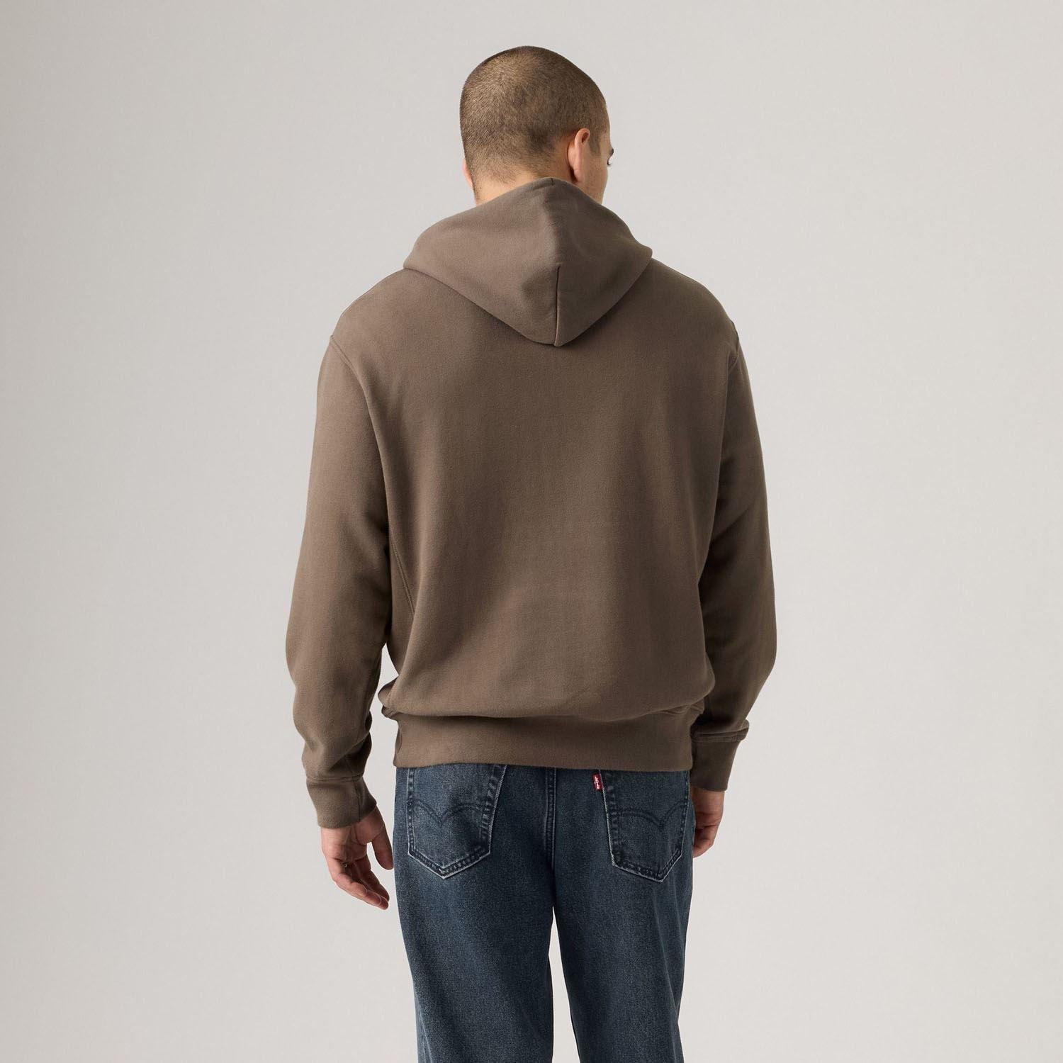 Brown - Levis - Premium Batwing Hoody - 3