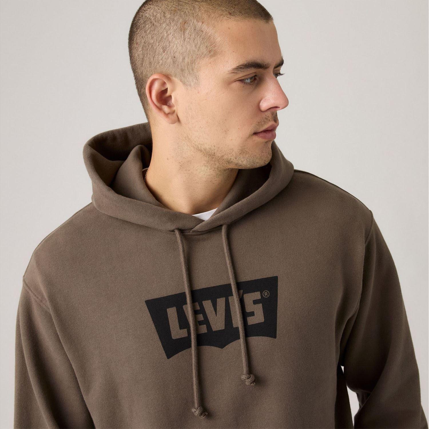 Brown - Levis - Premium Batwing Hoody - 4