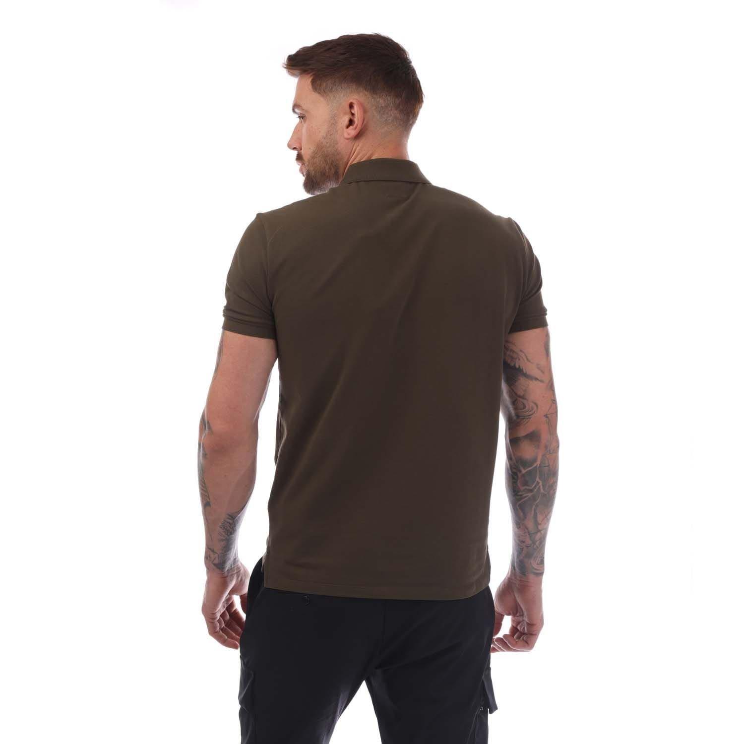 Green - CP Company - Stretch Piquet Logo Polo Shirt - 3