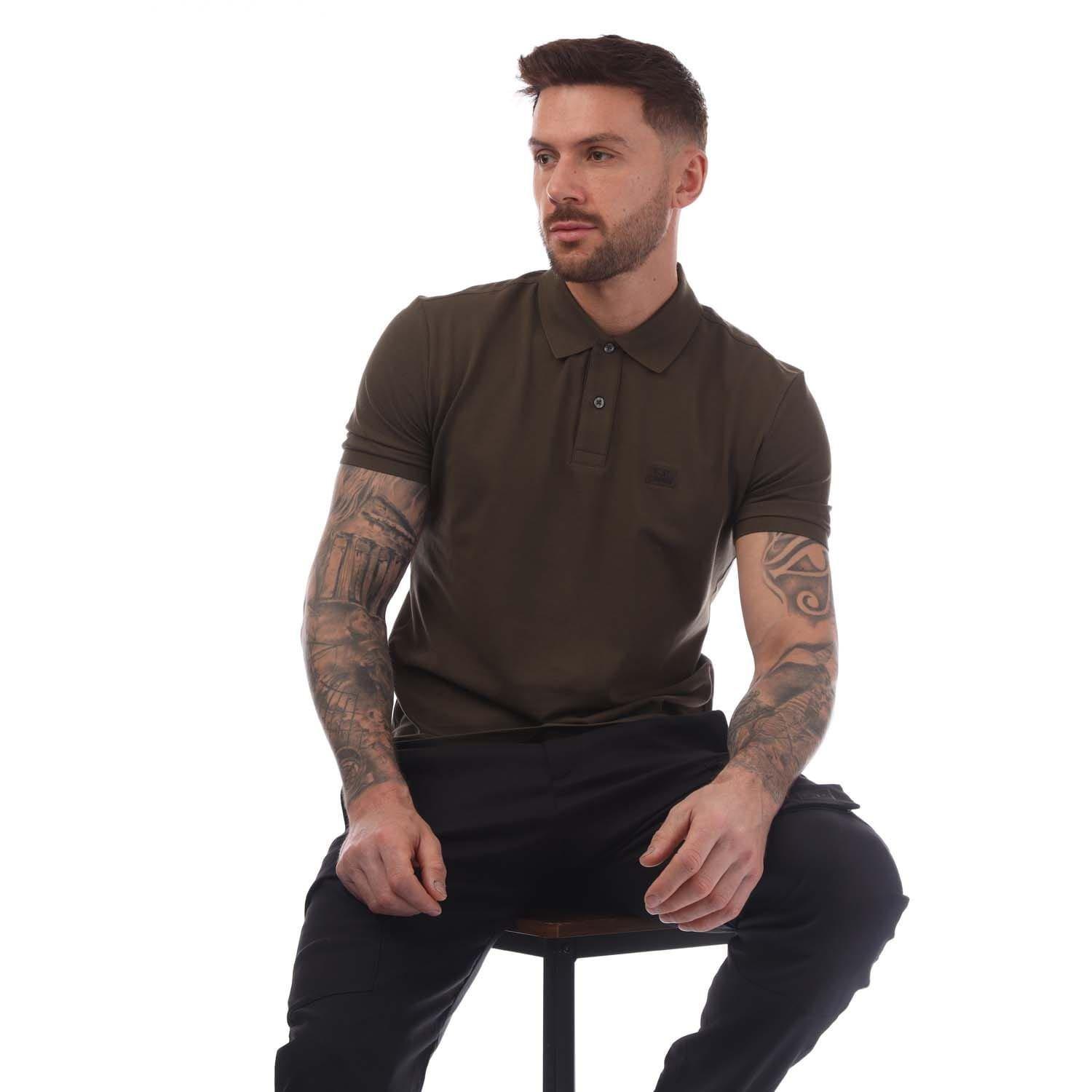 Green - CP Company - Stretch Piquet Logo Polo Shirt - 4