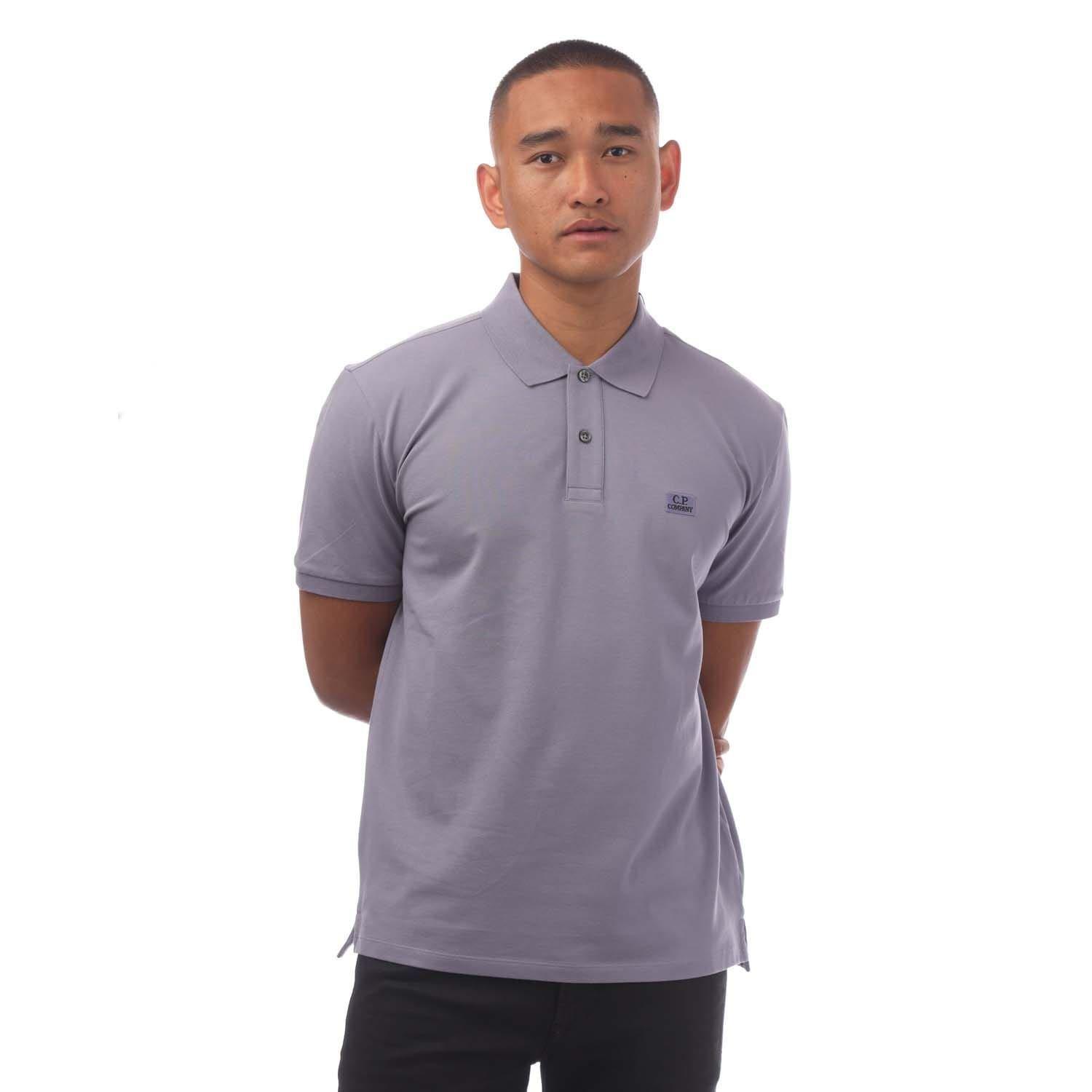 Lavender - CP Company - Stretch Piquet Logo Polo Shirt - 1