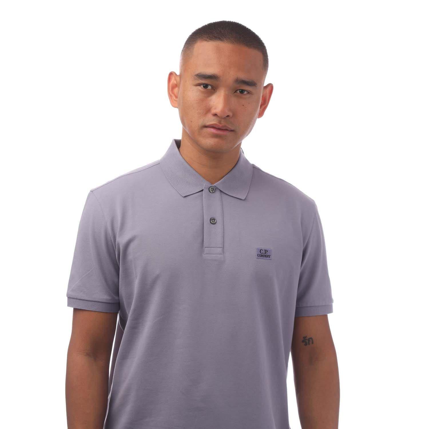 Lavender - CP Company - Stretch Piquet Logo Polo Shirt - 2