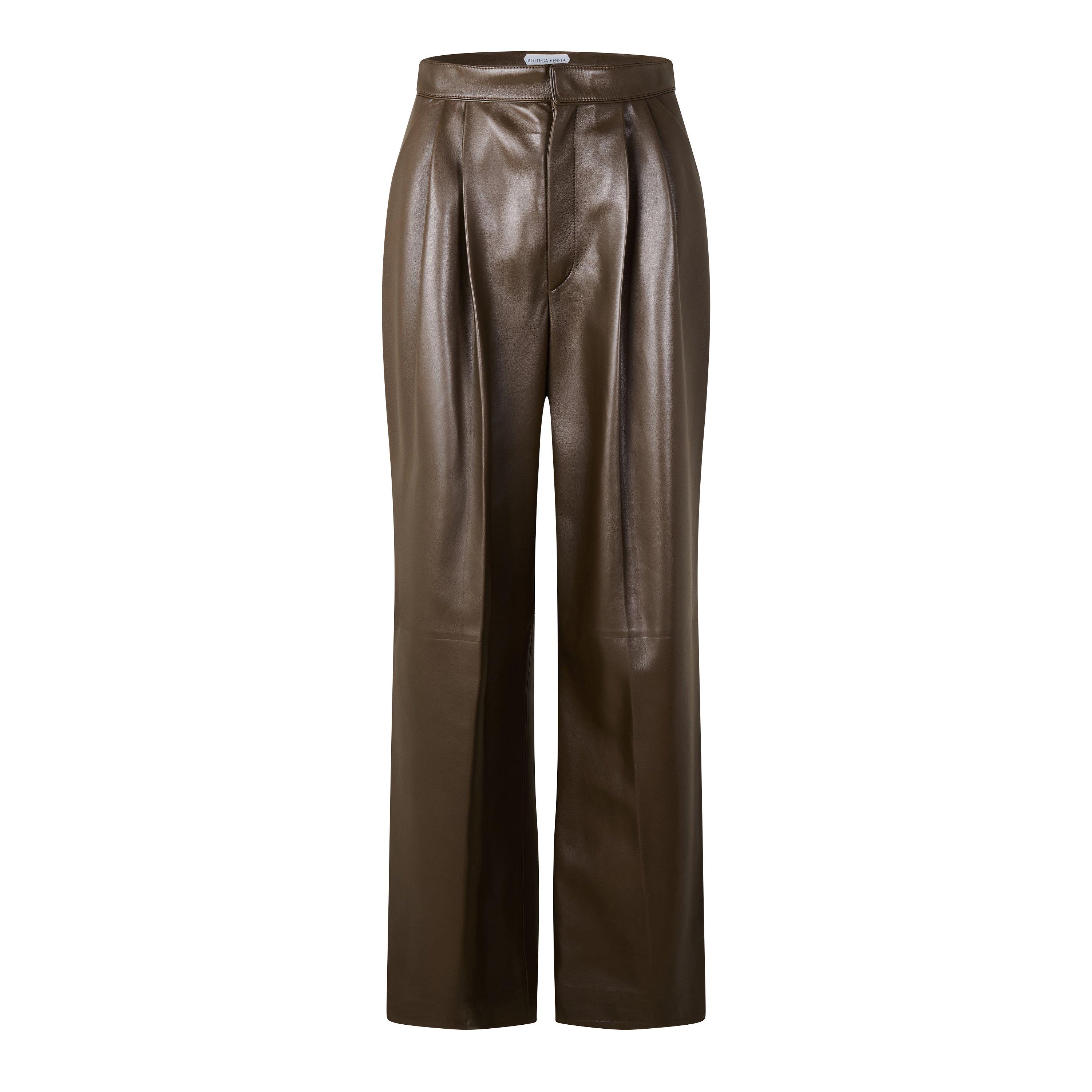 Wader Green - Bottega Veneta - BV Leather Trousers Ld63 - 1