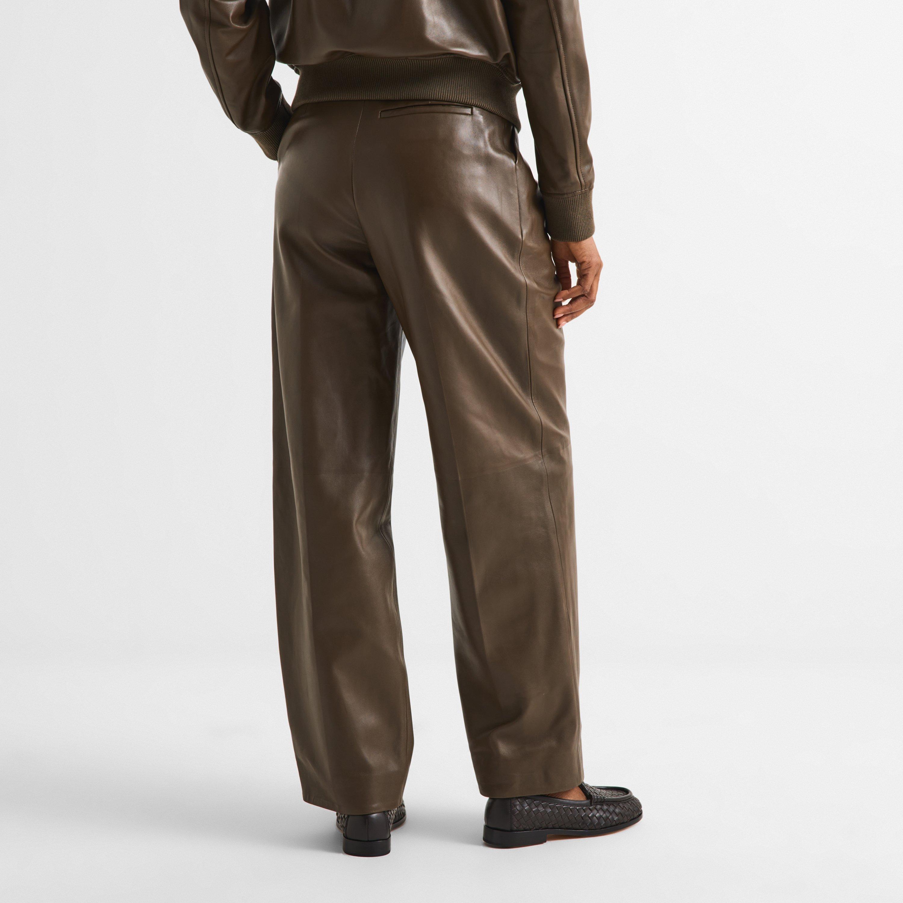 Wader Green - Bottega Veneta - BV Leather Trousers Ld63 - 4