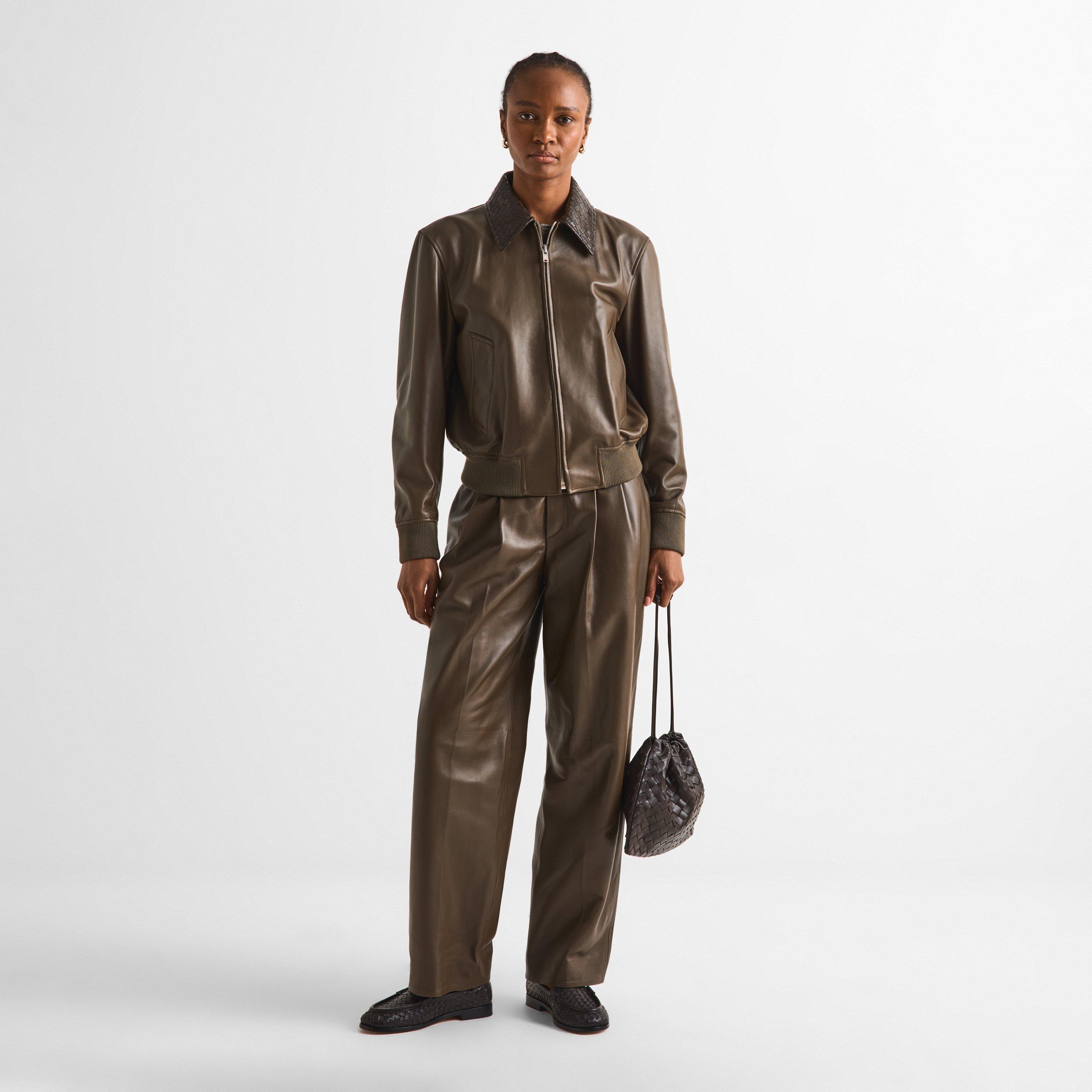 Wader Green - Bottega Veneta - BV Leather Trousers Ld63 - 6
