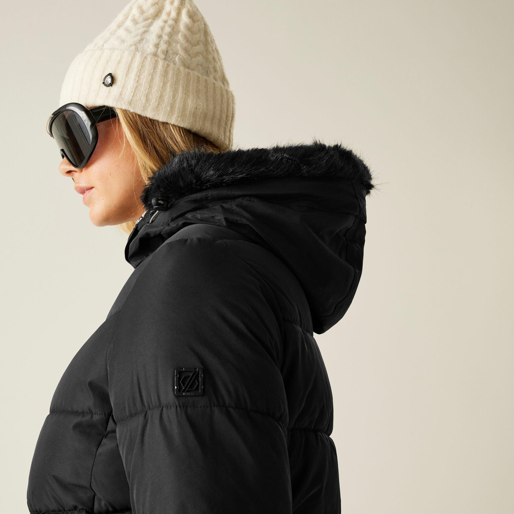 Black - Dare 2b - Glamorize V Waterproof Jacket - 8