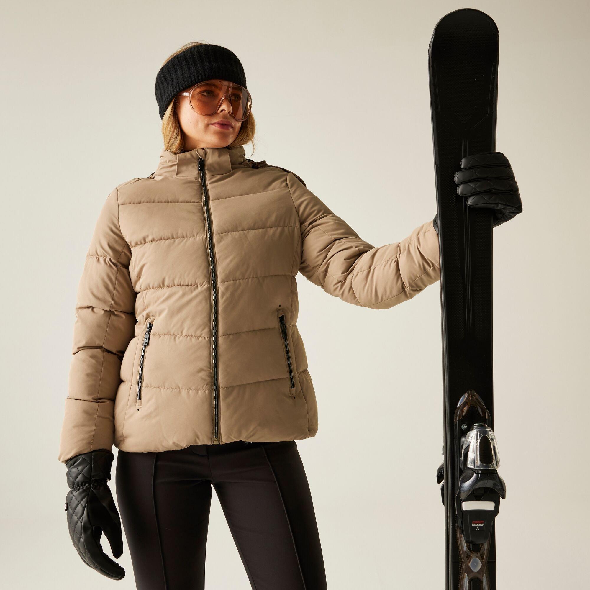 Dare 2B Women's Glamorize V Waterproof Jacket - Cashmere - 12