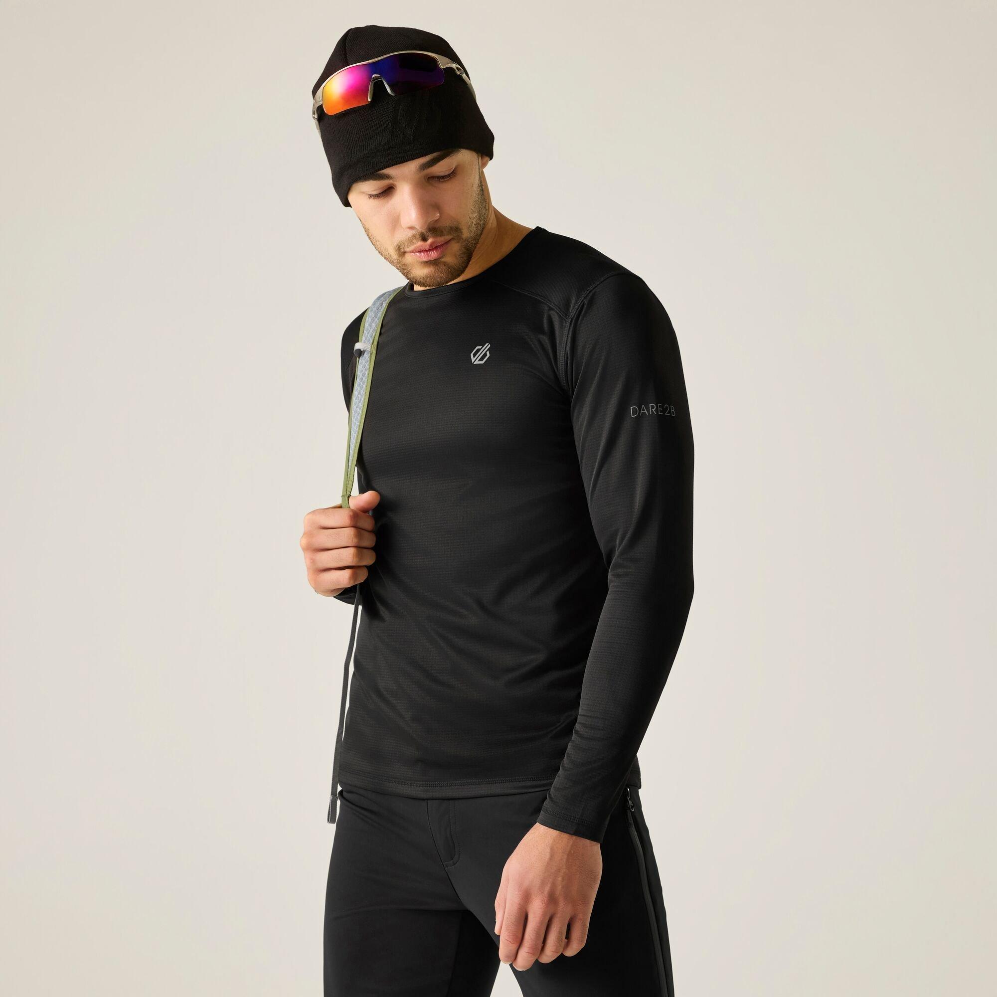 Black - Dare 2b - Mens Ventura Grid Crew - 1