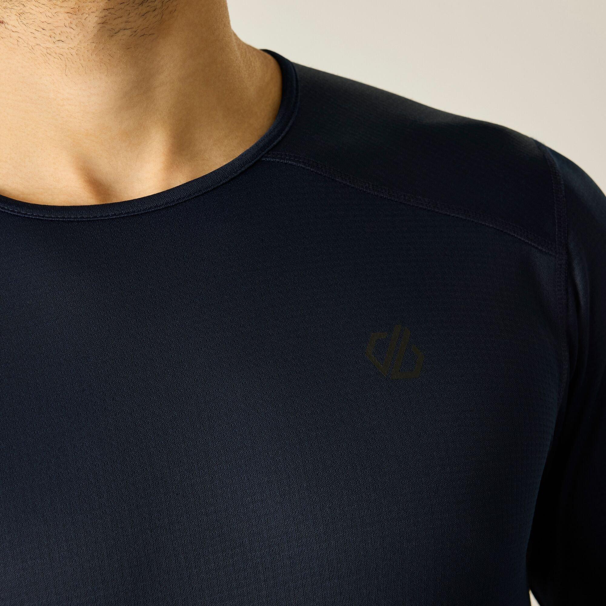Navy - Dare 2b - Men's Ventura Grid Relaxed-Fit Crew-Neck Top - 4