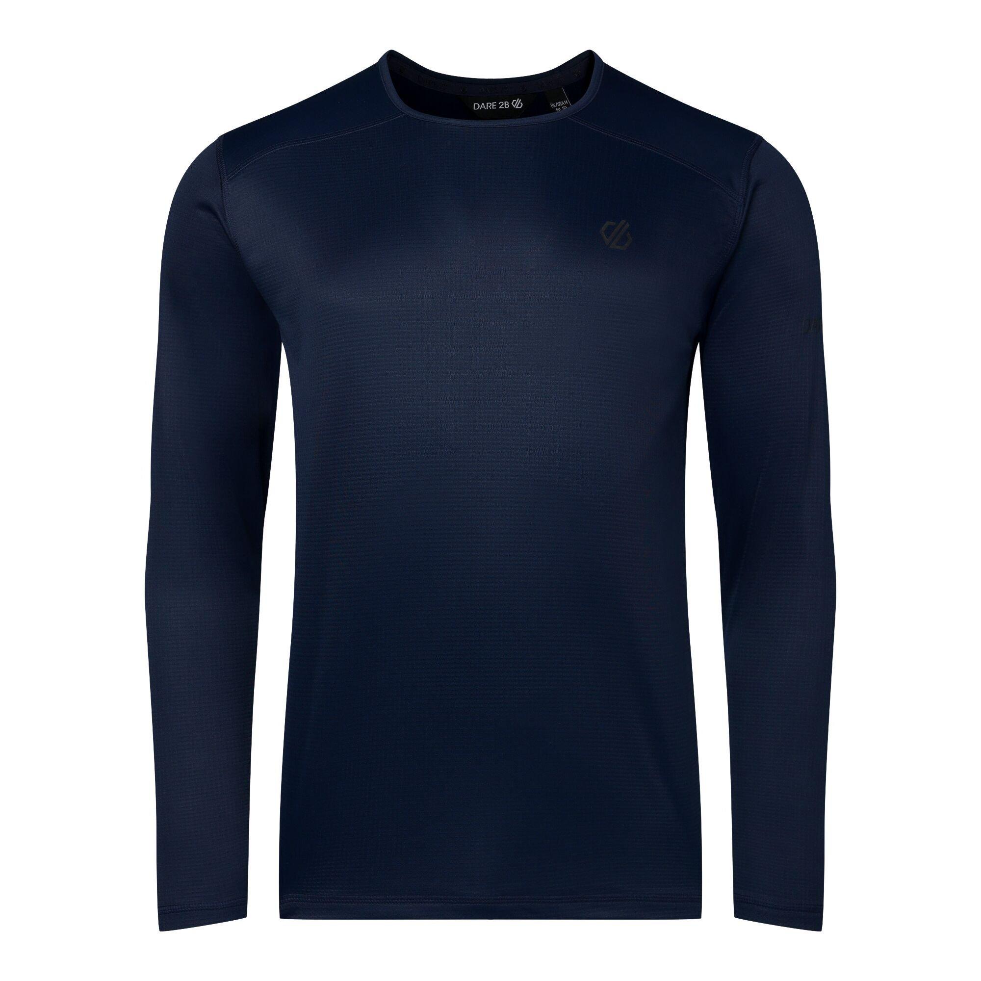 Navy - Dare 2b - Men's Ventura Grid Relaxed-Fit Crew-Neck Top - 7