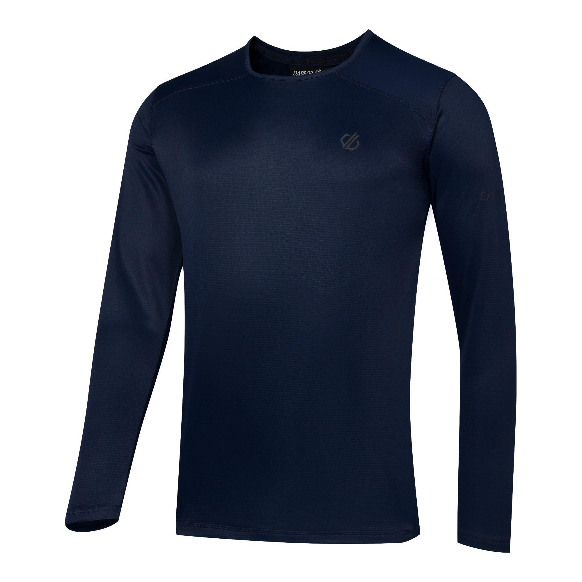 Navy - Dare 2b - Men's Ventura Grid Relaxed-Fit Crew-Neck Top - 8