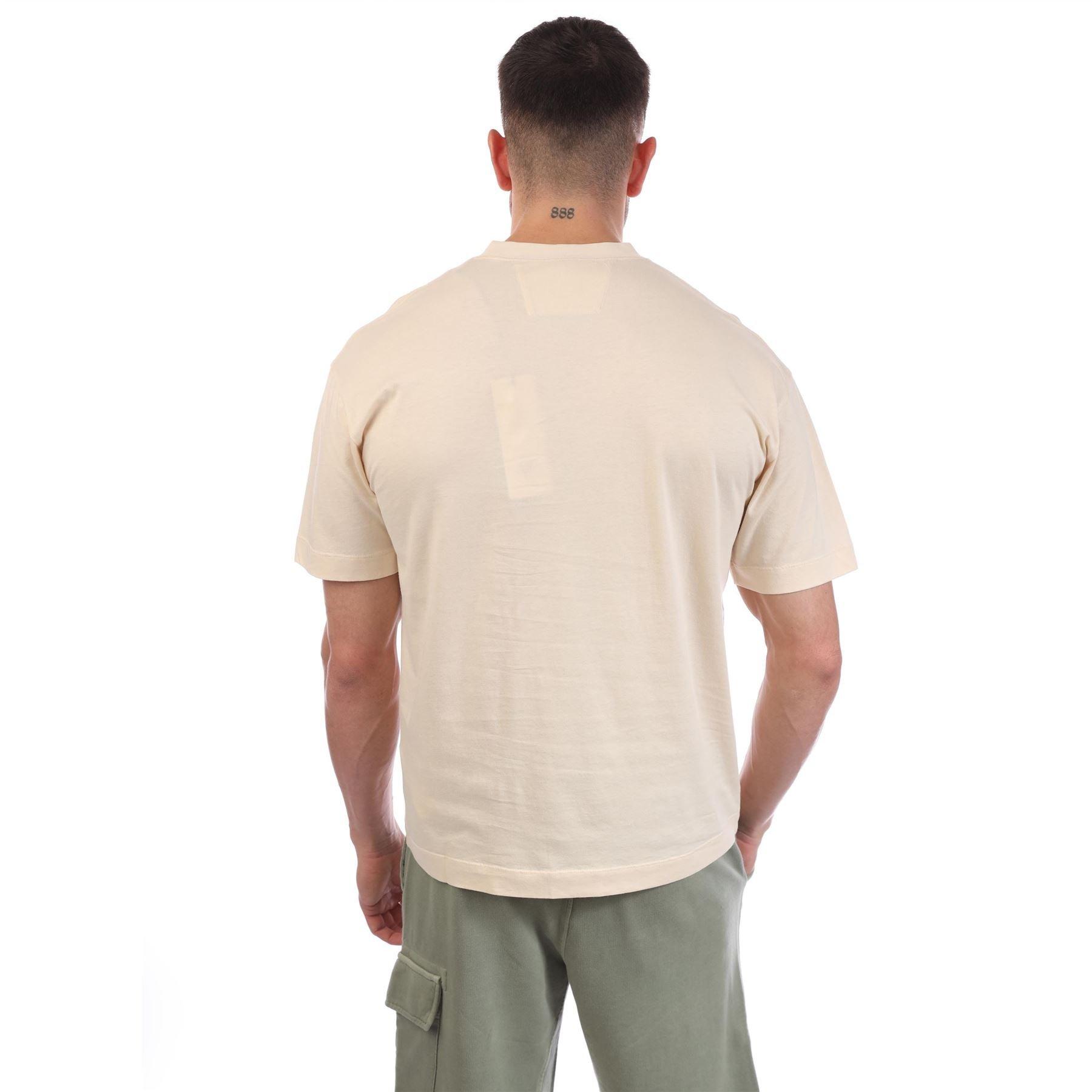 Cream - CP Company - 30/1 Jersey Logo T-Shirt - 2