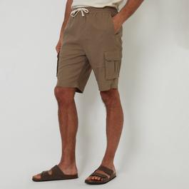 Threadbare Linen Blend Cargo Shorts