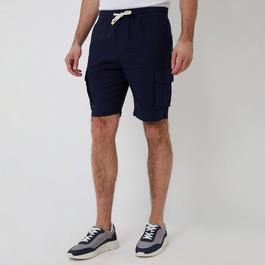 Threadbare Linen Blend Cargo Shorts