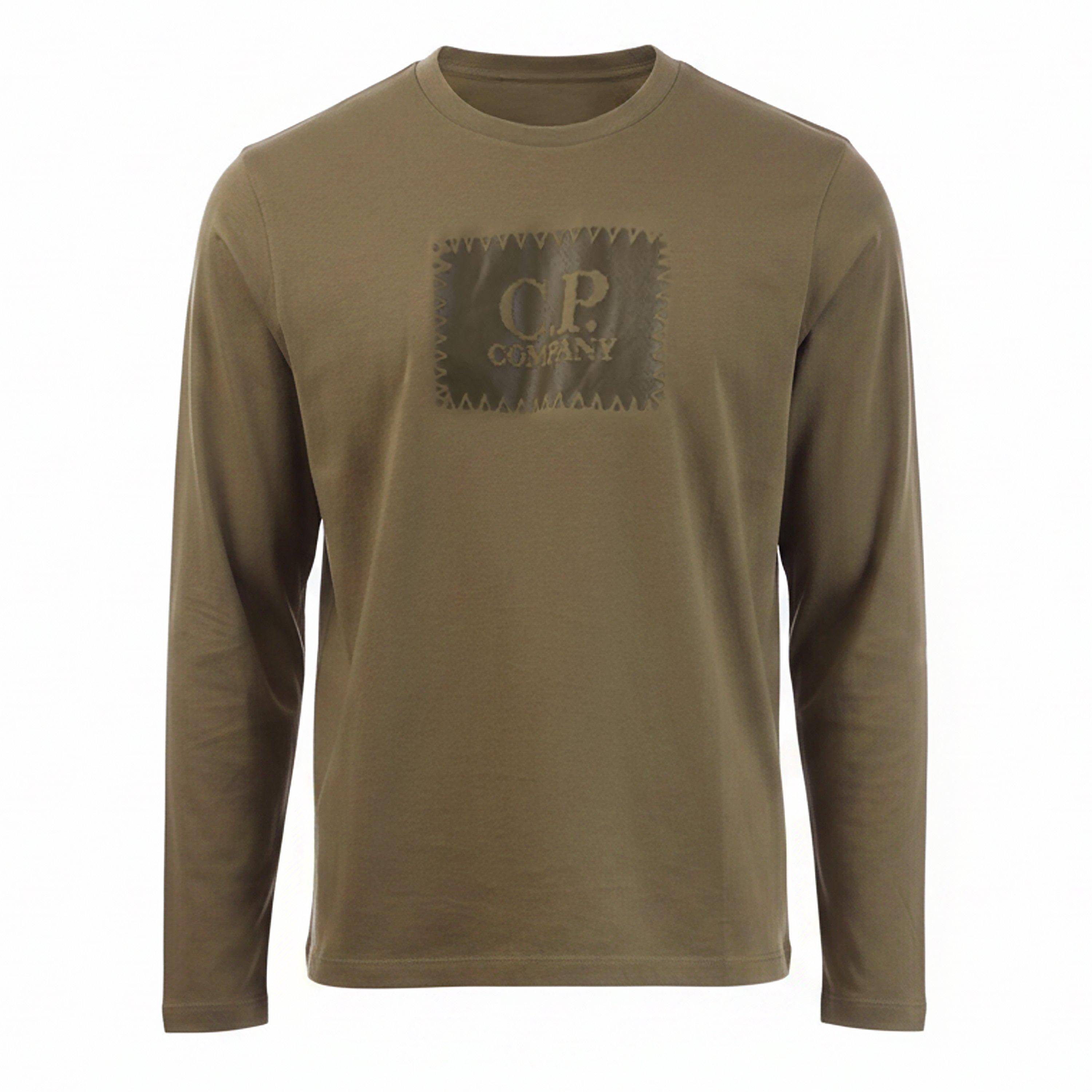 Green - CP Company - 30/1 Jersey Logo T-Shirt - 1