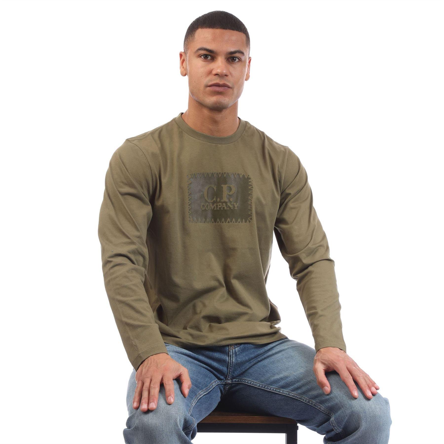 Green - CP Company - 30/1 Jersey Logo T-Shirt - 4