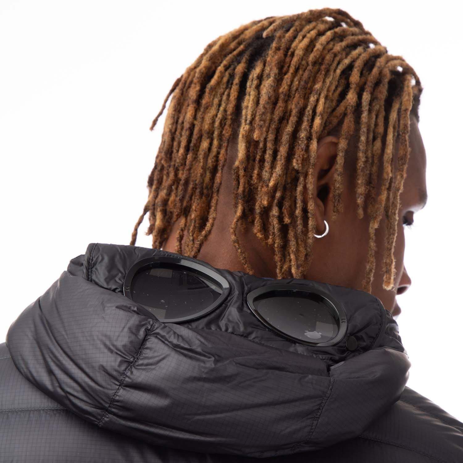 Navy - CP Company - D.D. Shell Goggle Down Jacket - 3