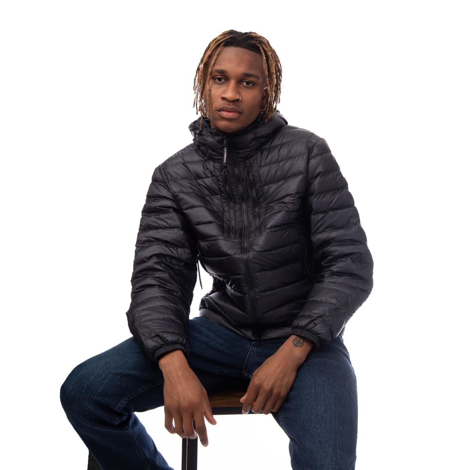 Navy - CP Company - D.D. Shell Goggle Down Jacket - 5