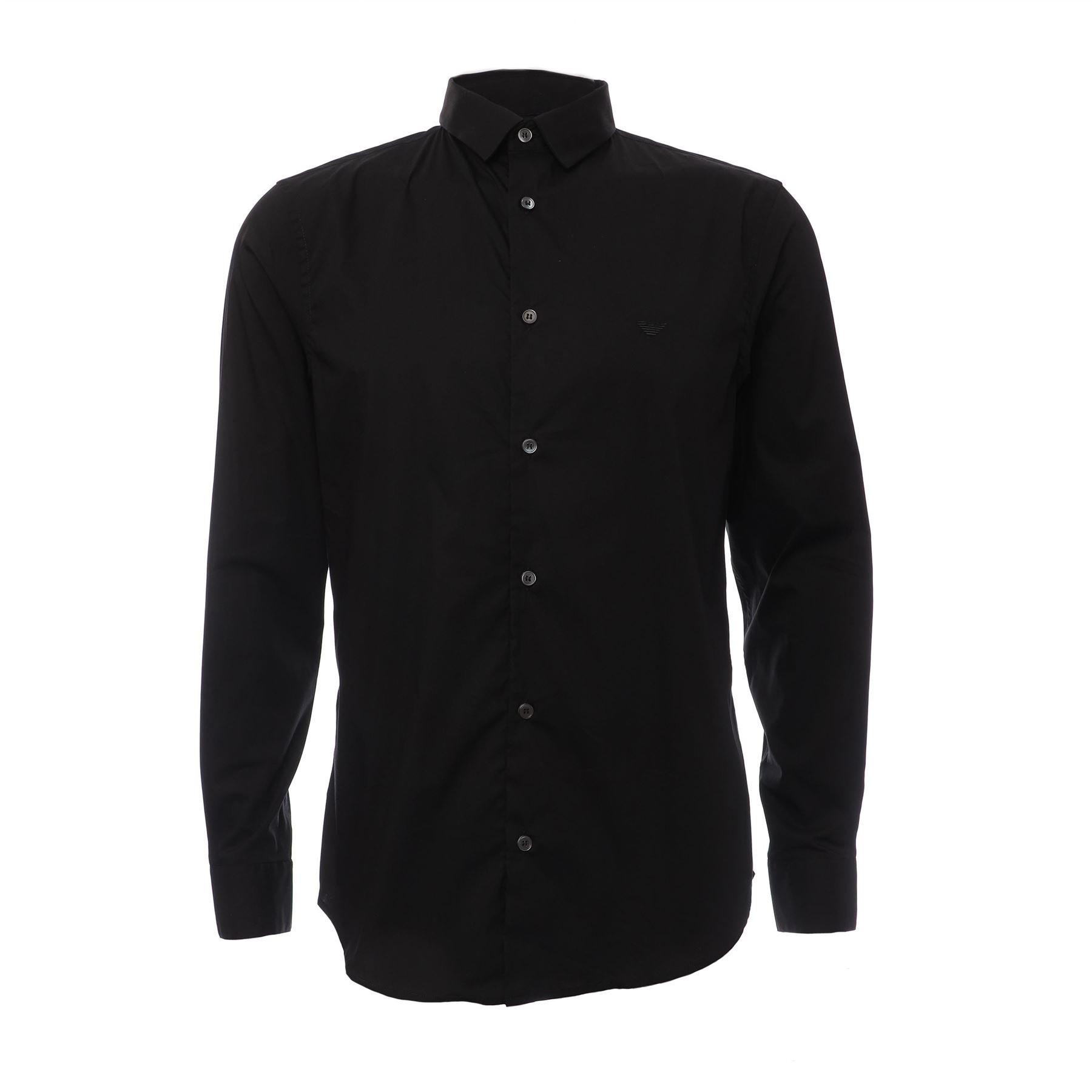 Black - Emporio Armani - Stretch Nylon-Blend Shirt - 1