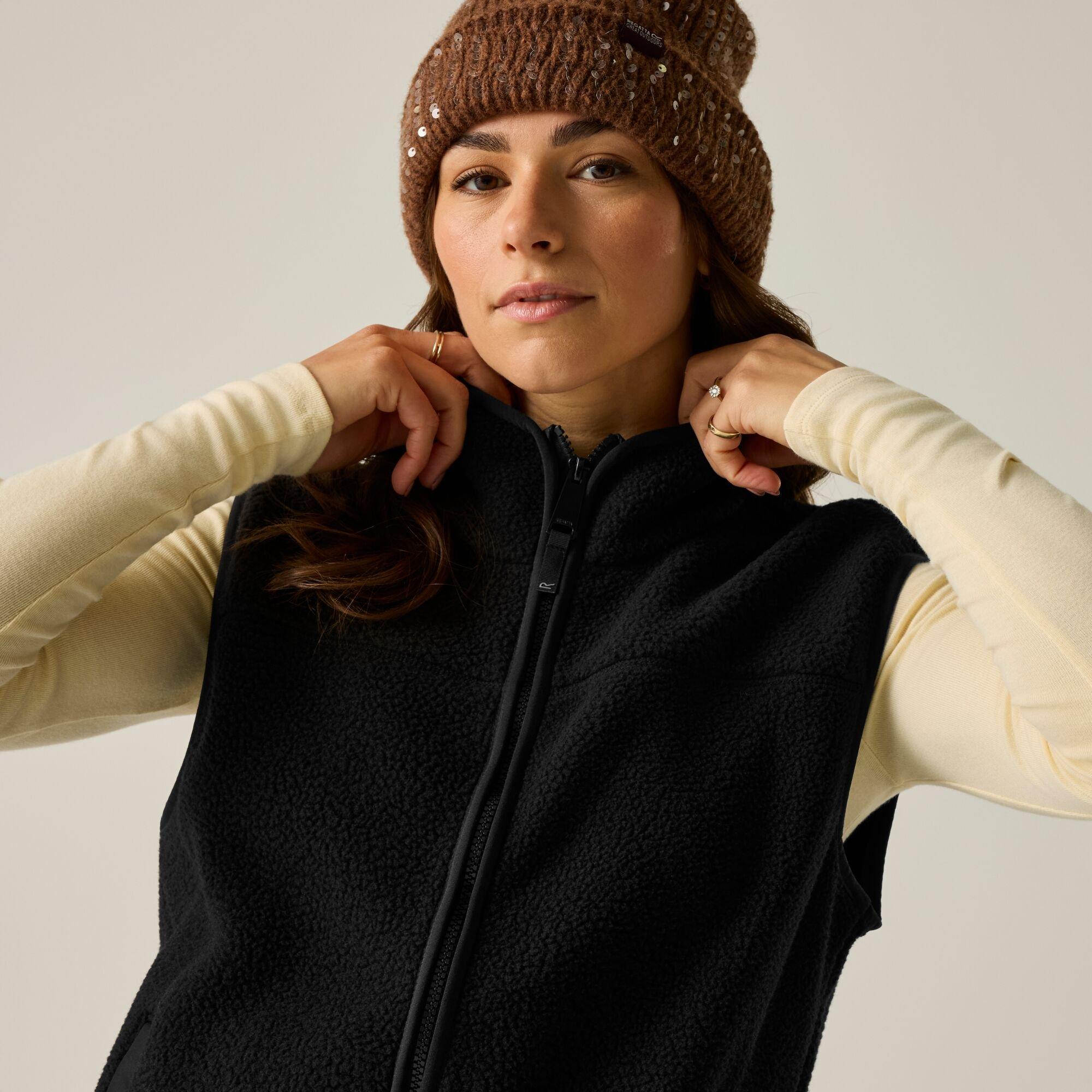Black - Regatta - Womens Frankie Borg Fleece Bodywarmer - 1