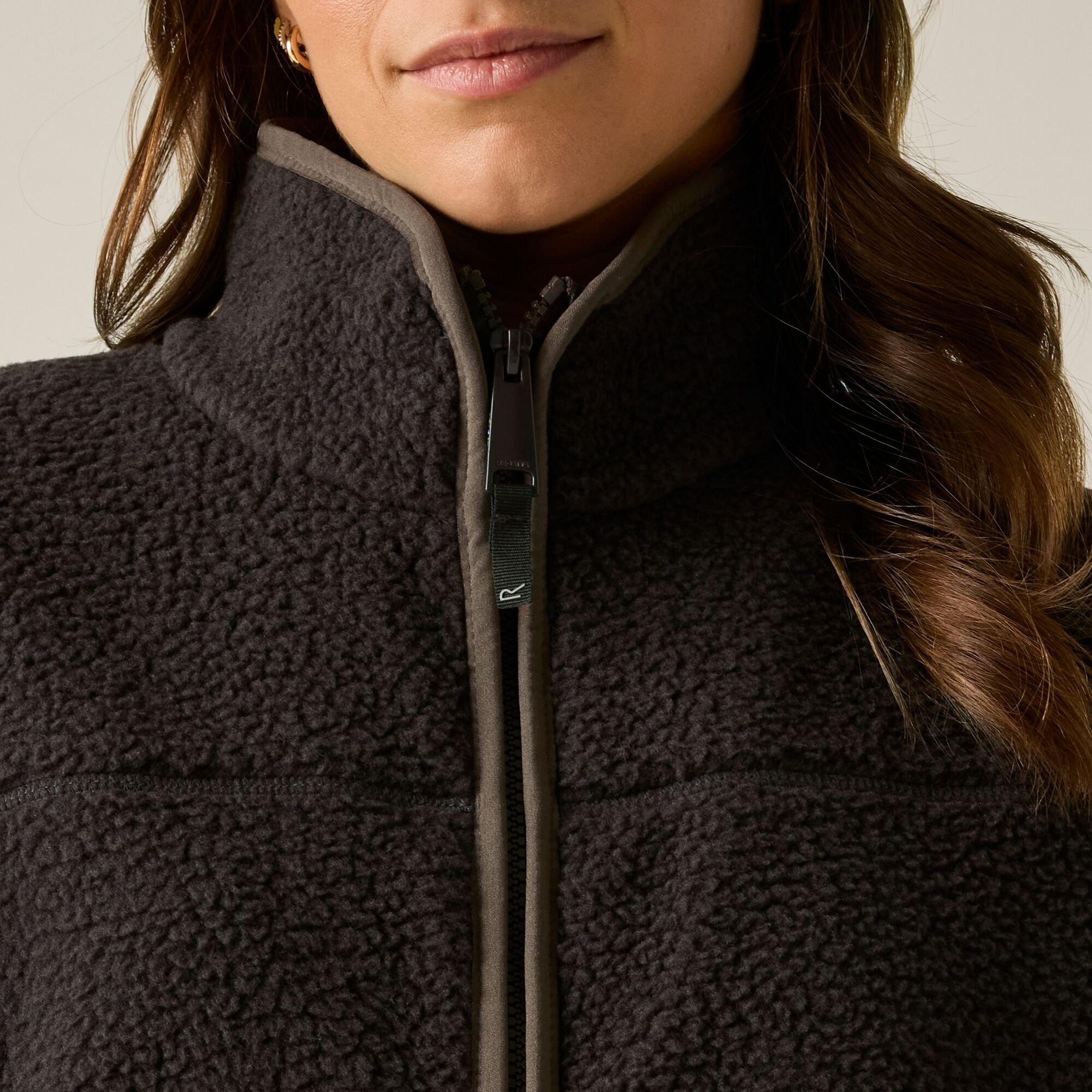 Dark Chocolate - Regatta - Womens Frankie Borg Fleece Bodywarmer - 5