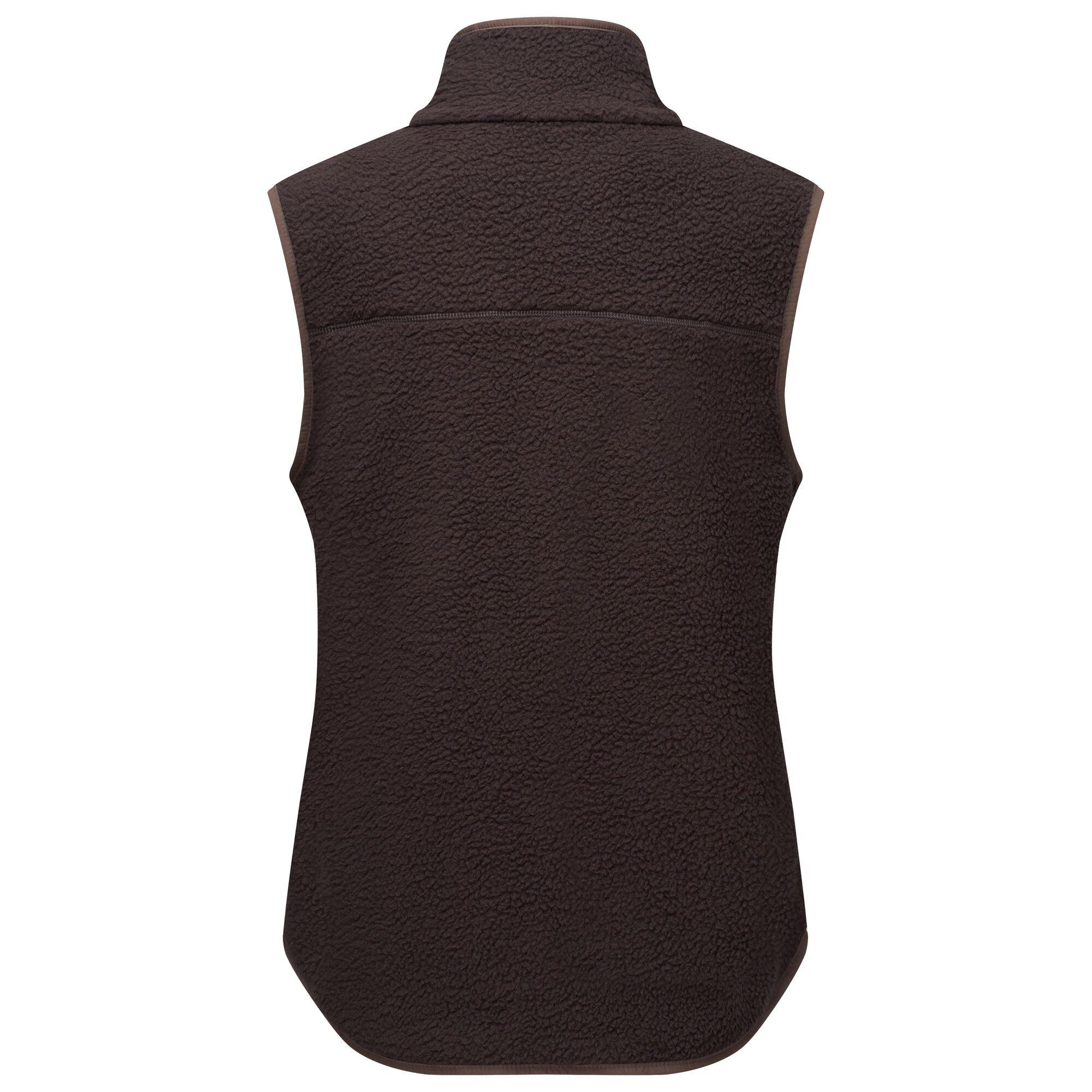 Dark Chocolate - Regatta - Womens Frankie Borg Fleece Bodywarmer - 9