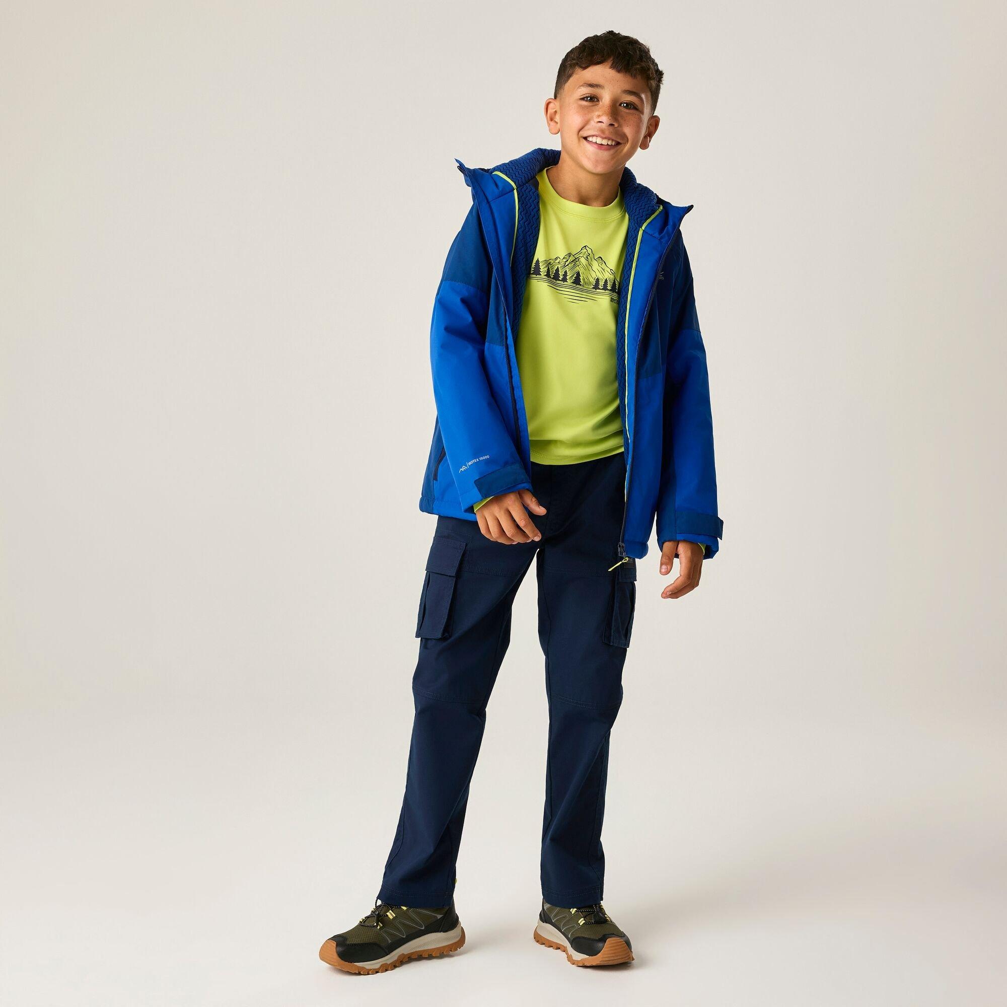 Aviator Blue/Ol - Regatta - Kids Hillain Waterproof Jacket - 2