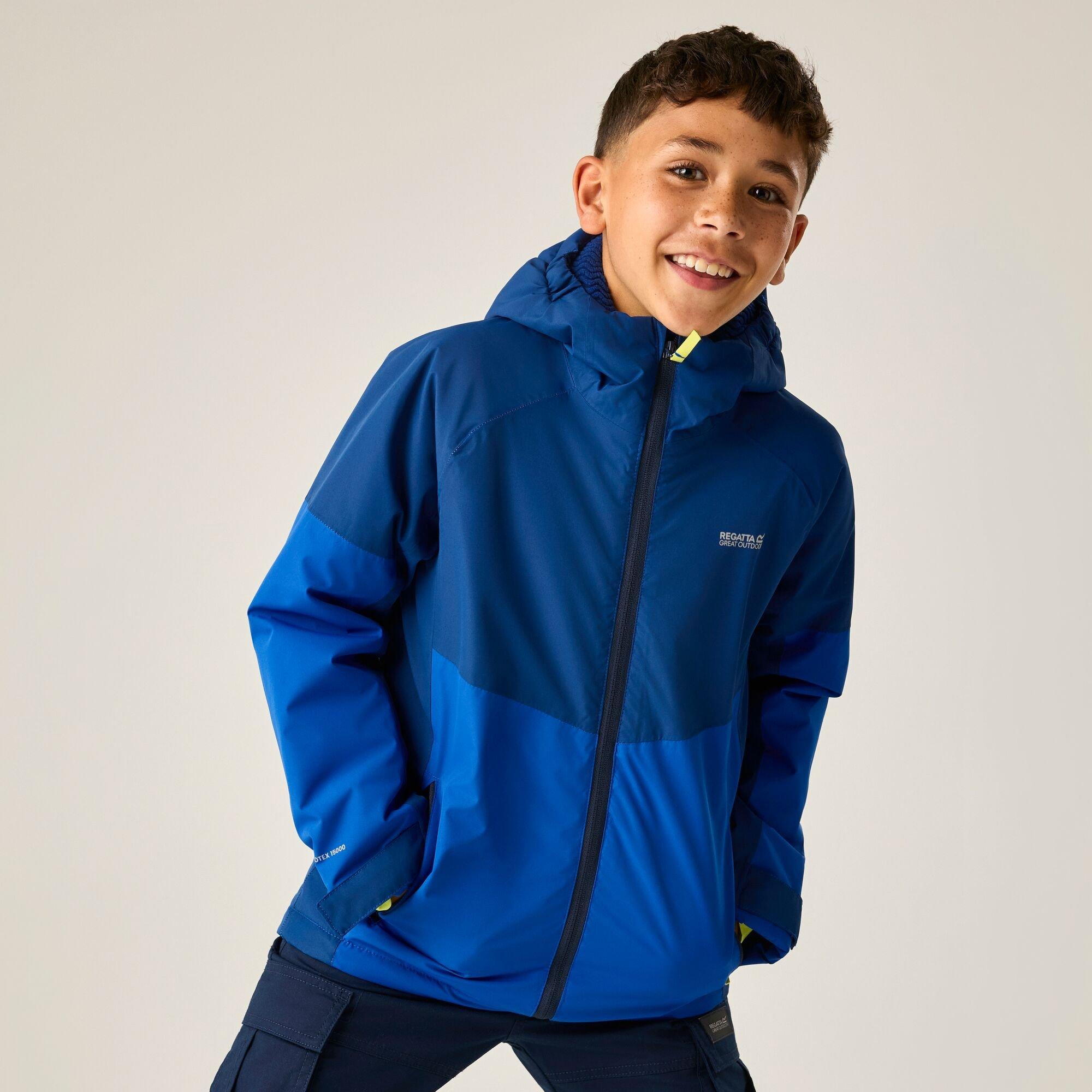 Aviator Blue/Ol - Regatta - Kids Hillain Waterproof Jacket - 3
