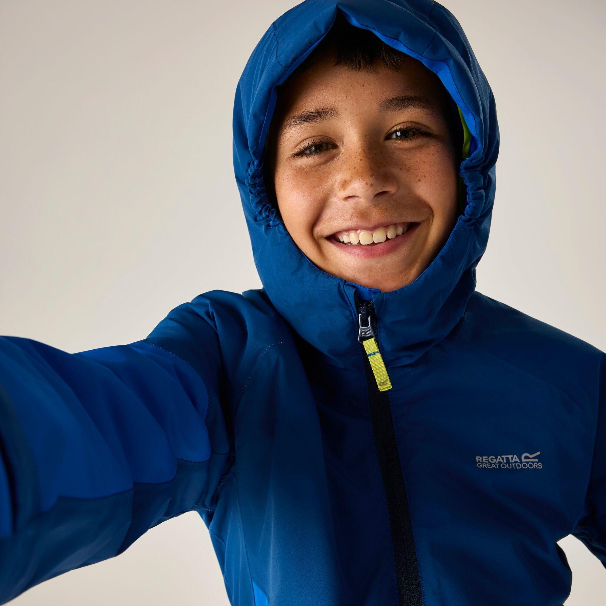 Aviator Blue/Ol - Regatta - Kids Hillain Waterproof Jacket - 8