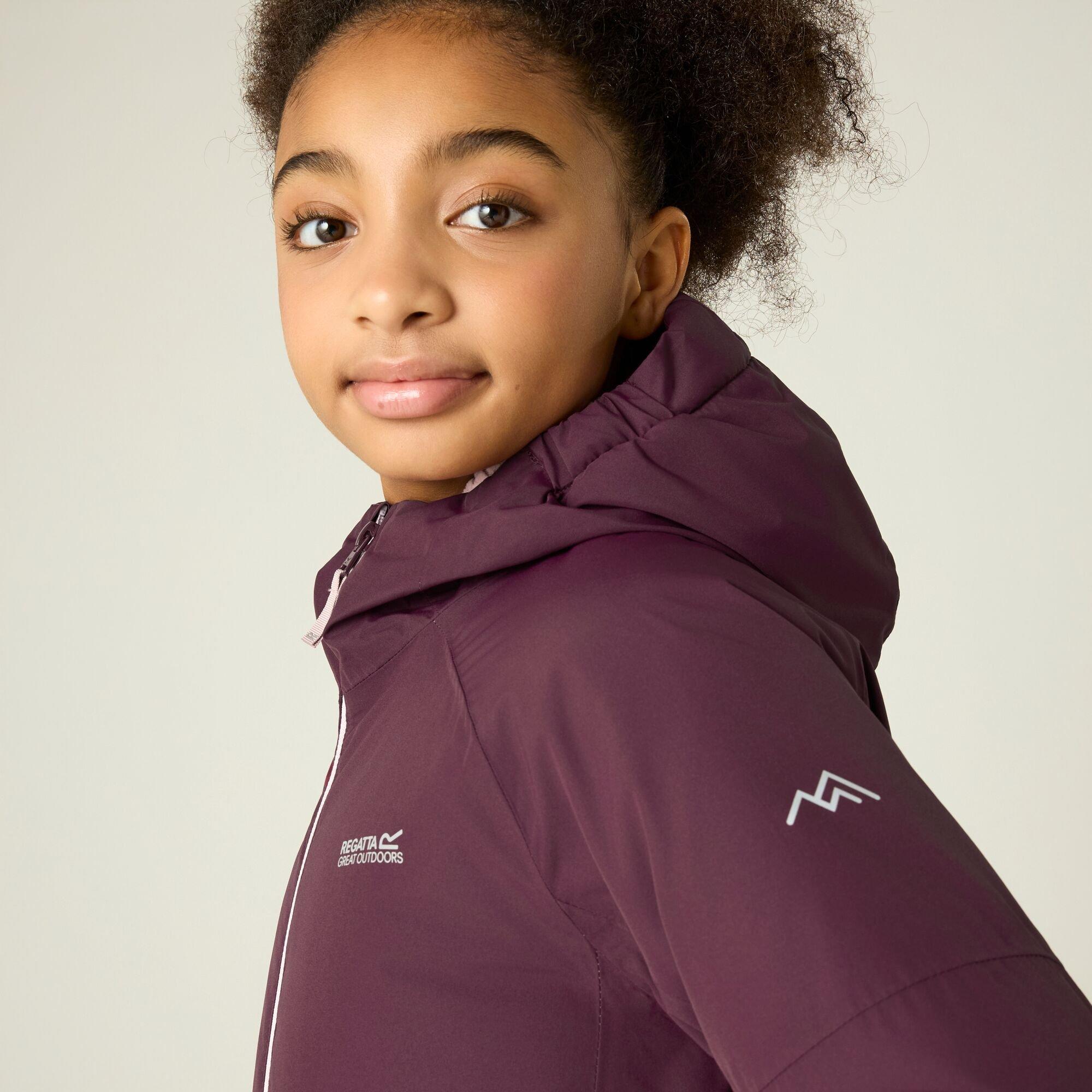 Fig(Powder Lila - Regatta - Kids Hillain Waterproof Jacket - 5