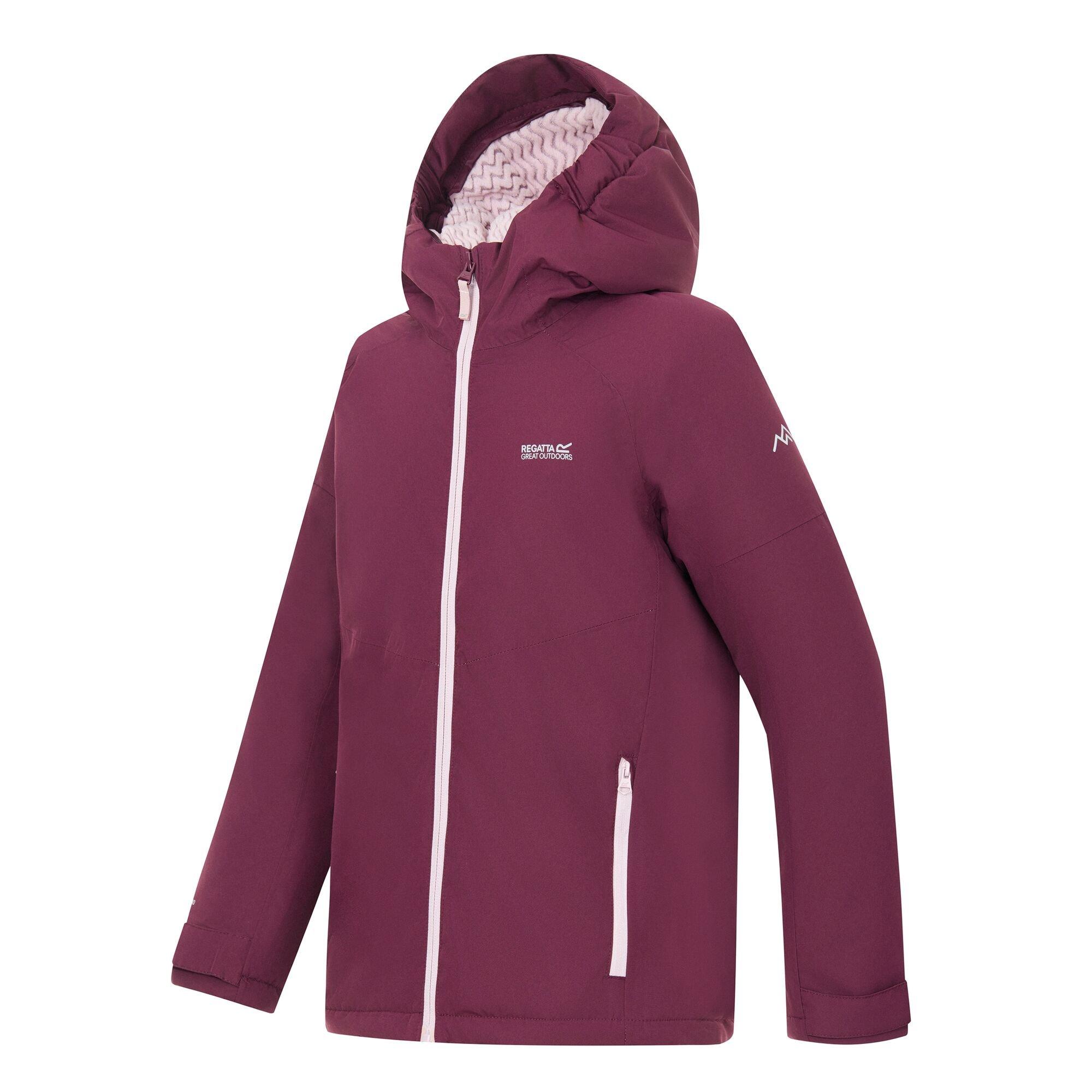 Fig(Powder Lila - Regatta - Kids Hillain Waterproof Jacket - 9