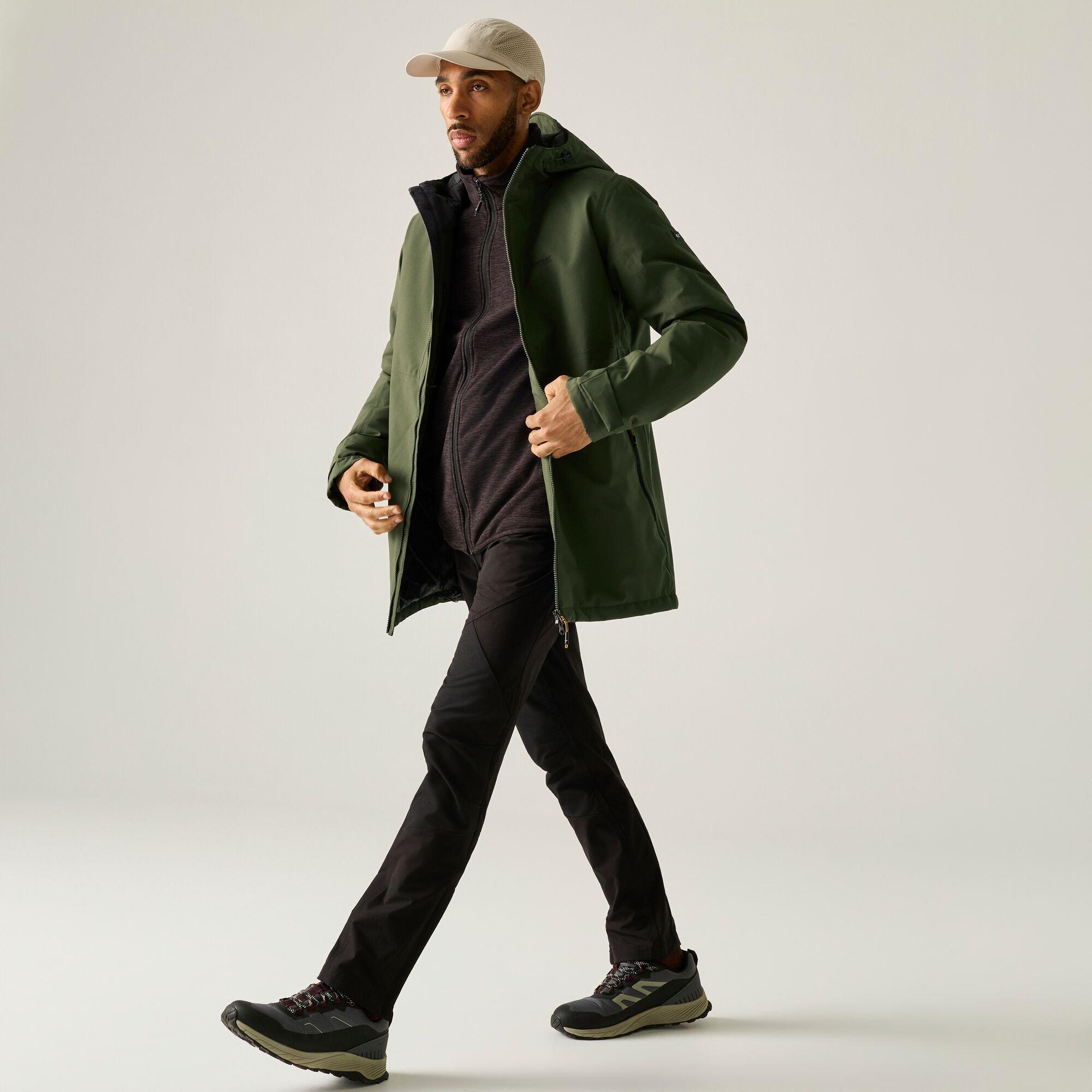 Dark Khaki - Regatta - Mens Hoscar Waterproof Jacket - 2