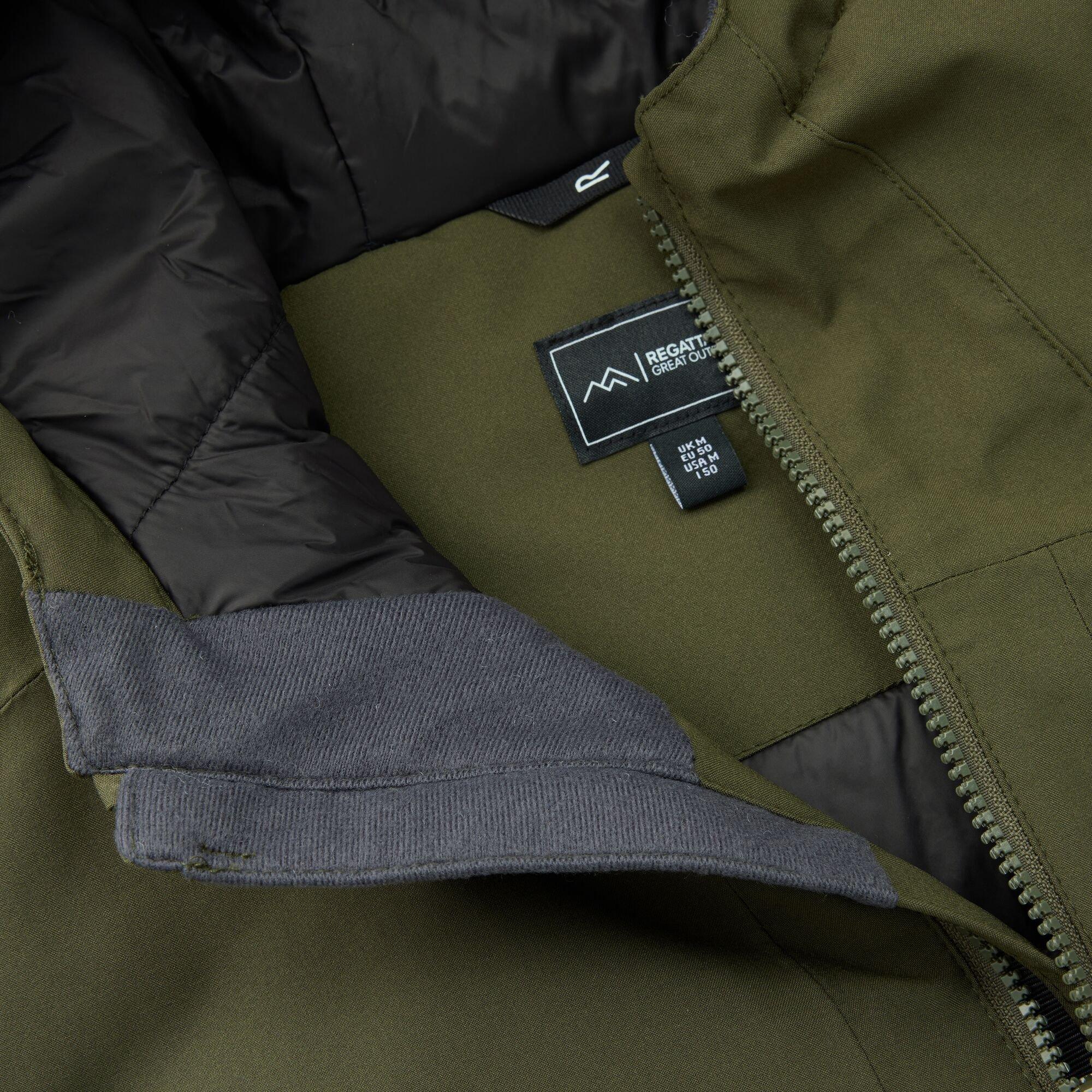 Dark Khaki - Regatta - Mens Hoscar Waterproof Jacket - 14