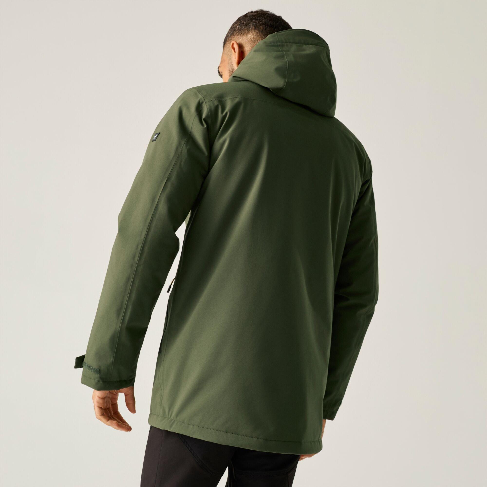 Dark Khaki - Regatta - Mens Hoscar Waterproof Jacket - 3