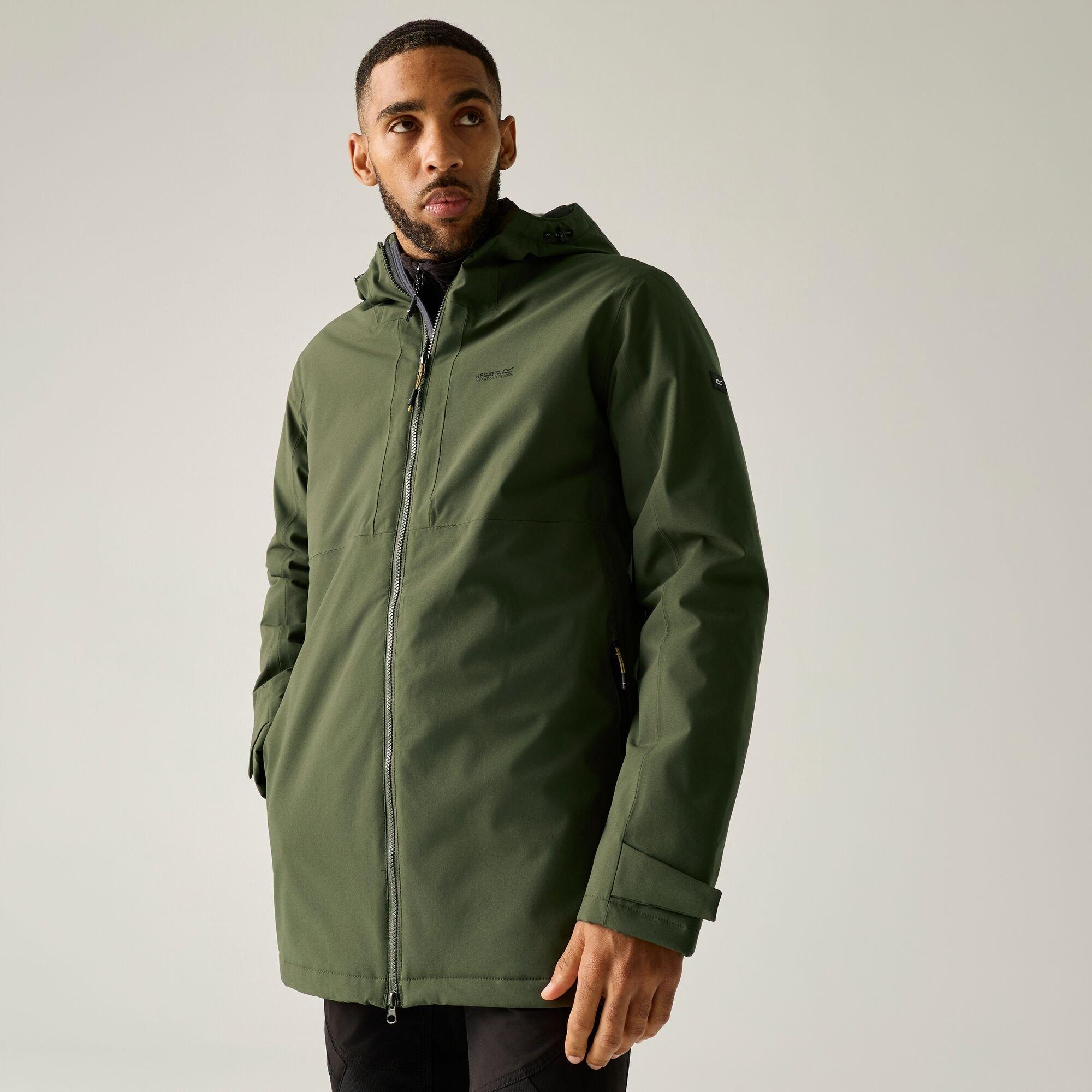 Dark Khaki - Regatta - Mens Hoscar Waterproof Jacket - 4