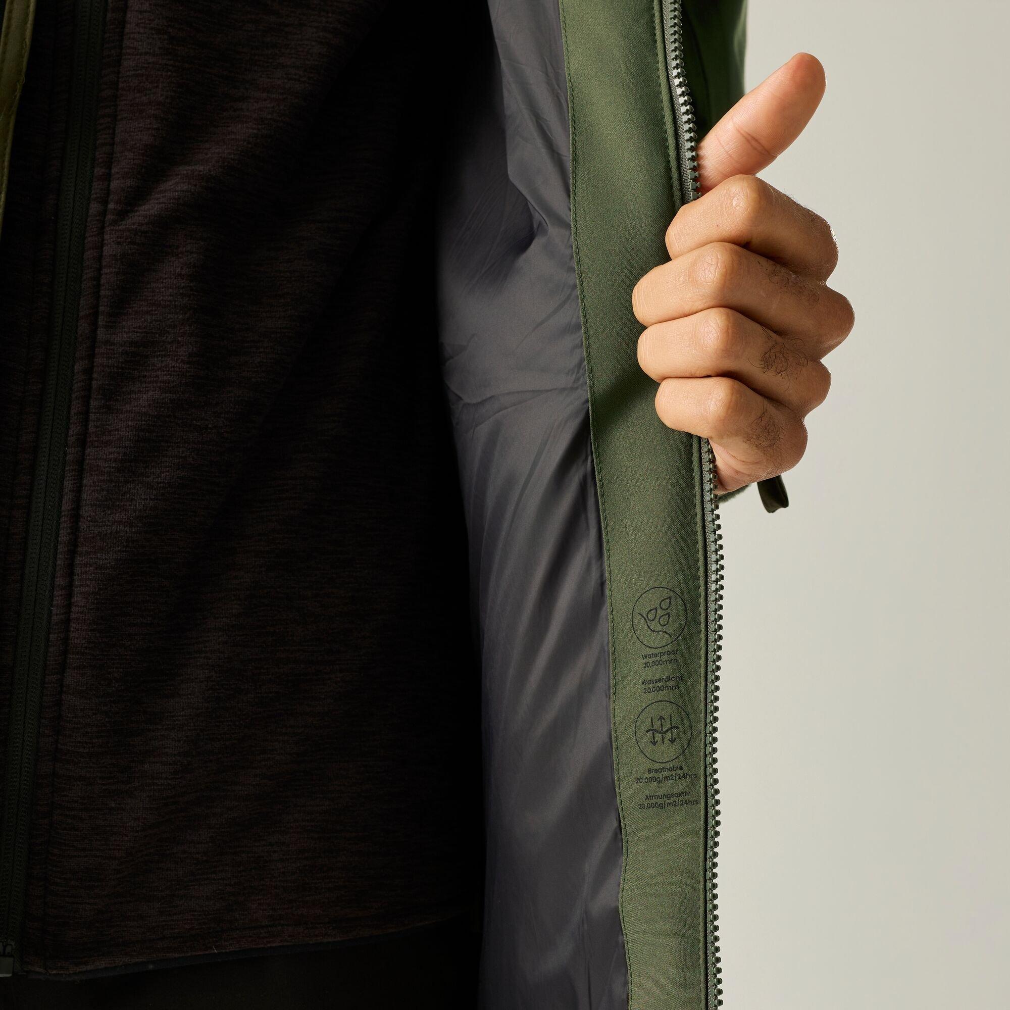 Dark Khaki - Regatta - Mens Hoscar Waterproof Jacket - 9