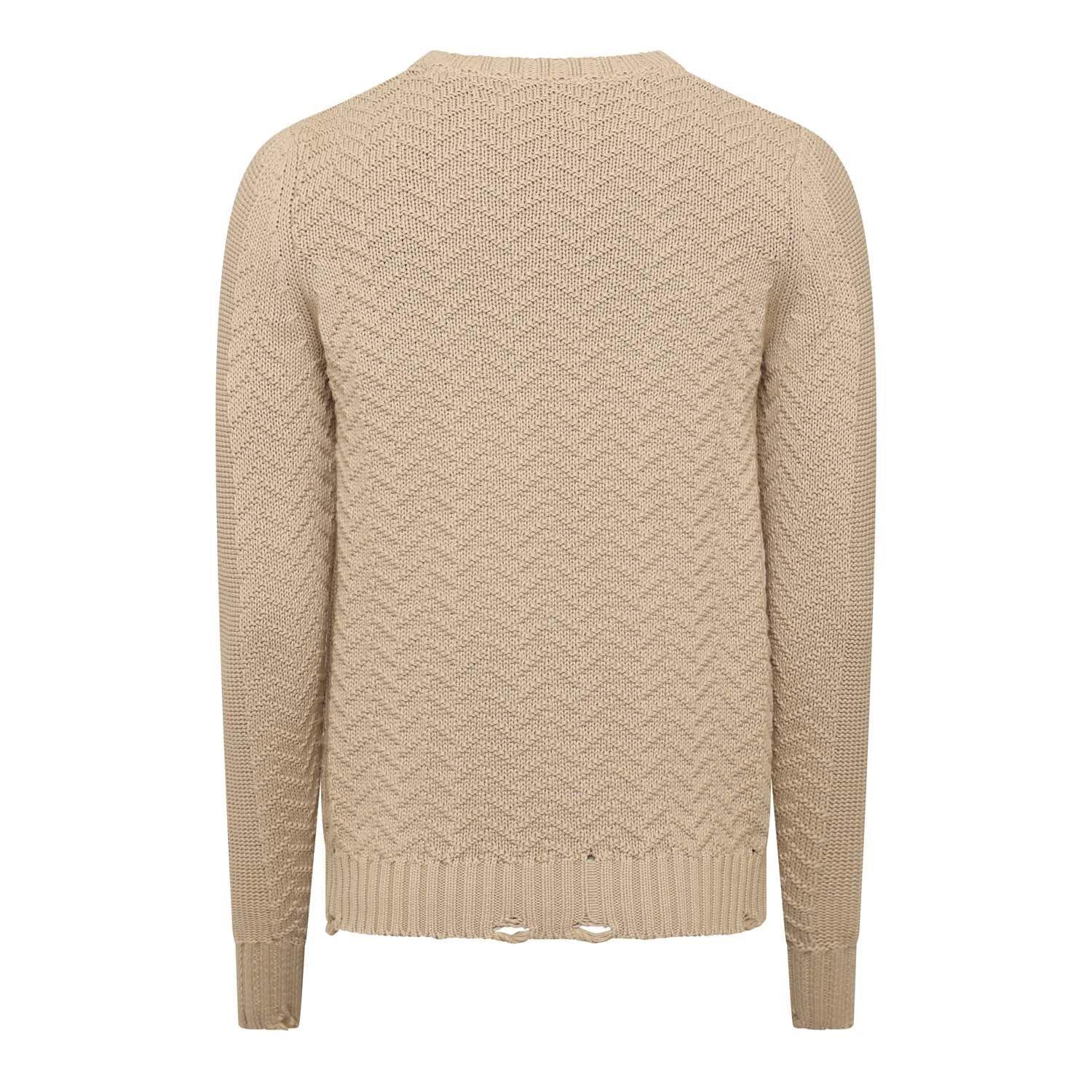 Brown - Replay - Knitted Crewneck Sweatshirt - 2