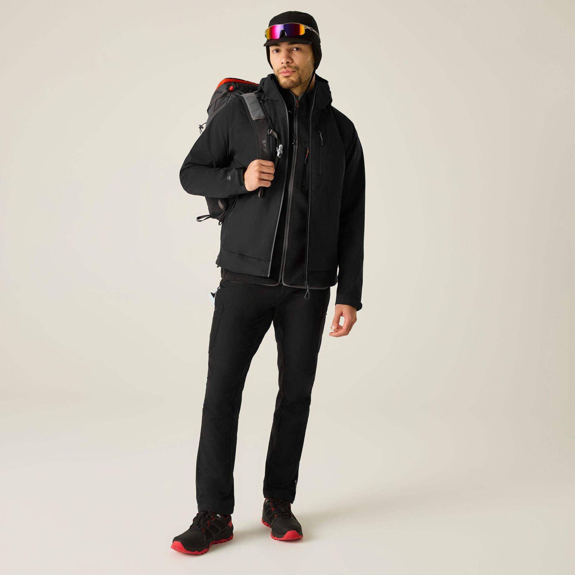 Black - Dare 2b - Mens Switch Out III Waterproof Jacket - 3