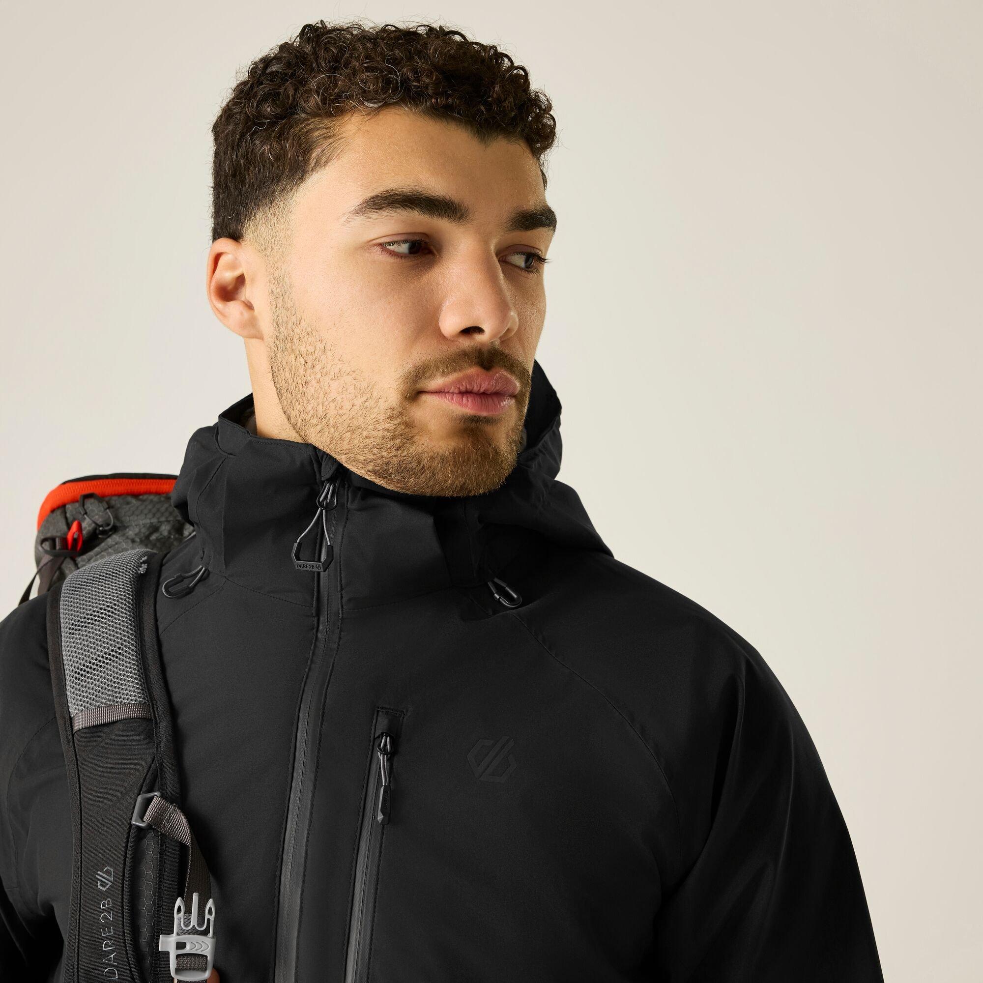 Black - Dare 2b - Mens Switch Out III Waterproof Jacket - 5